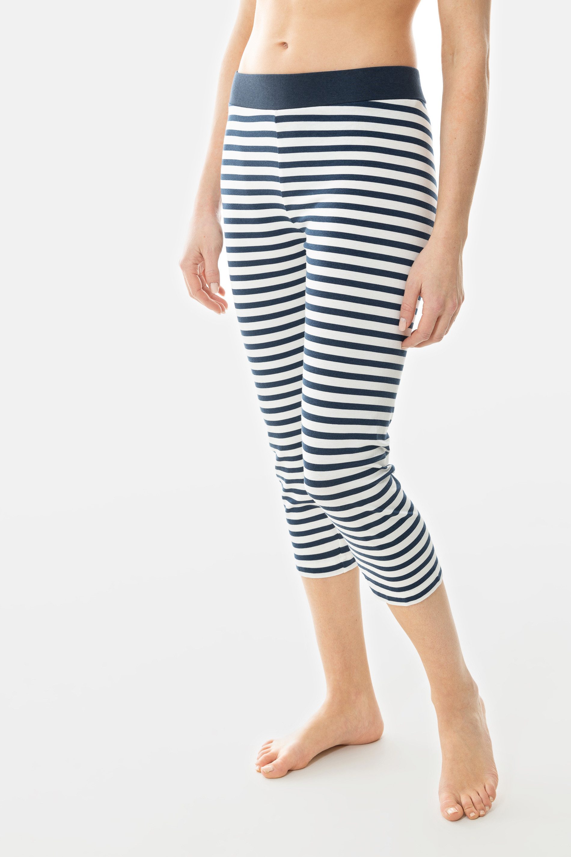 Schlafhose Mey Damen Hose Serie Cyra Mit feinem Ringel