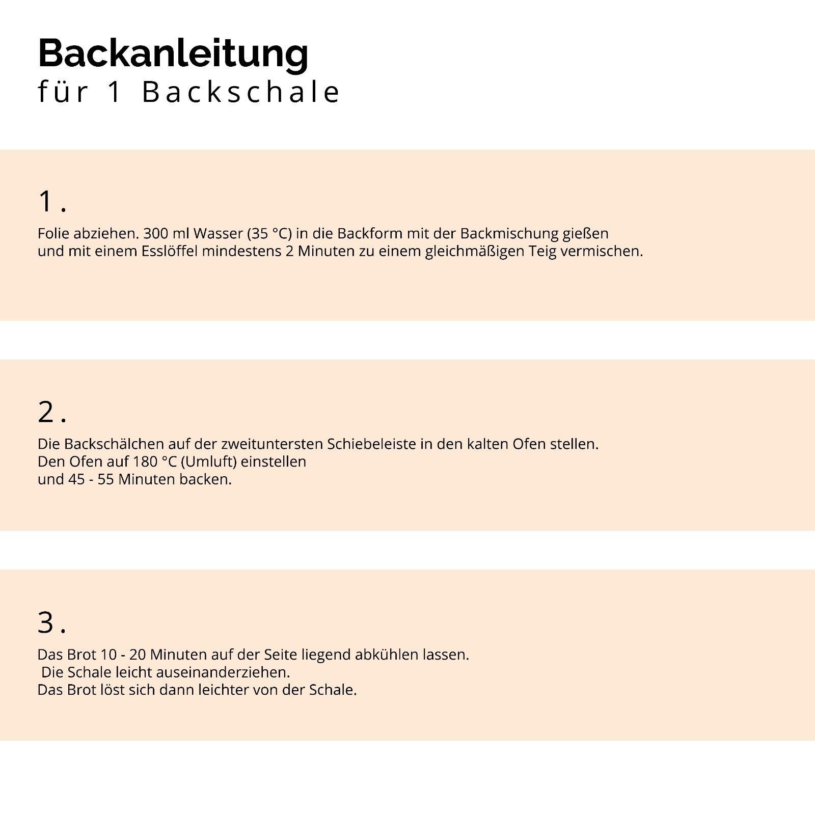Bielmeier Backmischung Proteinbrot 5 Stück á 300 g Küchenmeister, 1 x 1500 g, Made in Baden-Württemberg (SET313011) – Bild 4 von 5