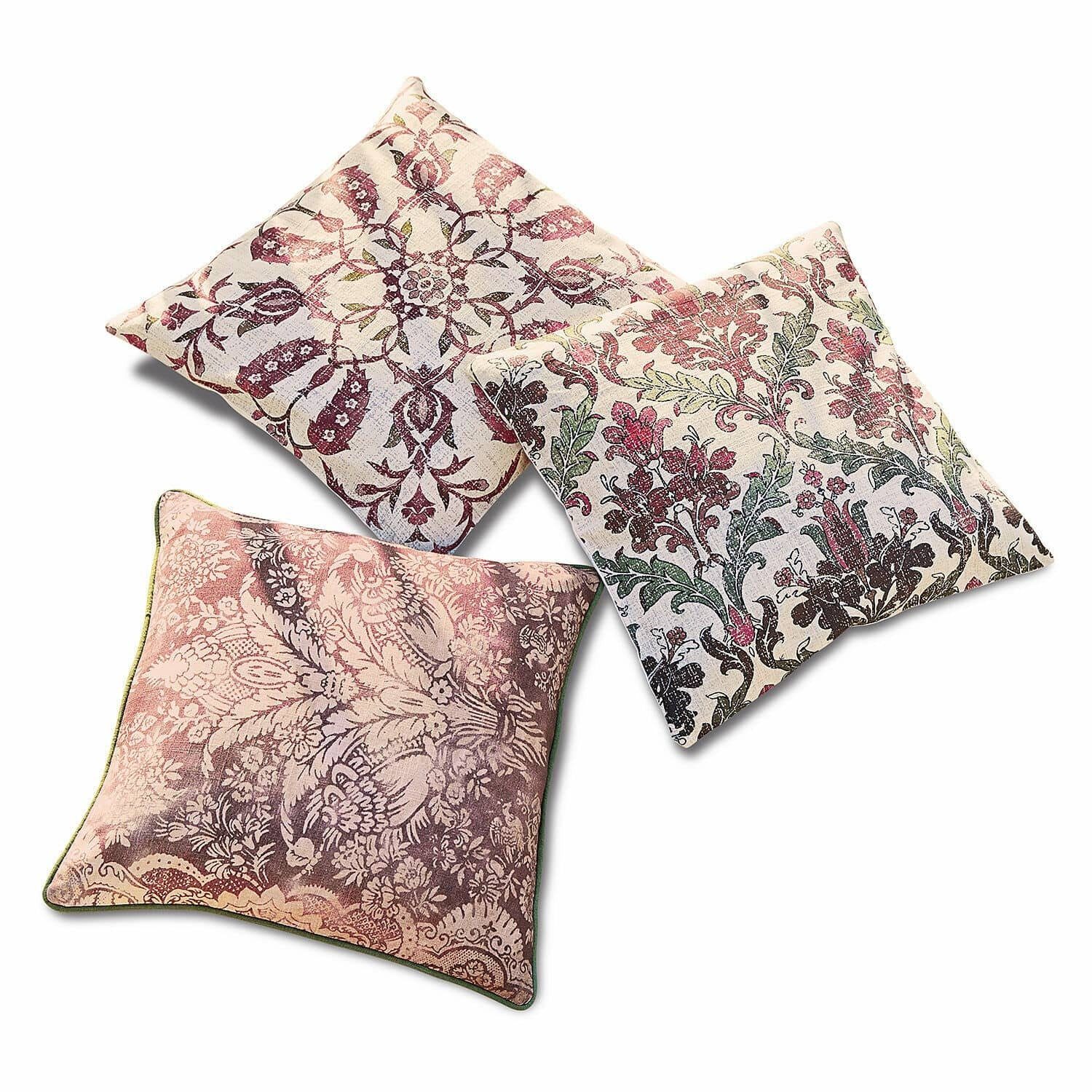 Mirabeau Kissenhülle Kissenhülle 3er Set Camden lila/rosa günstig online kaufen