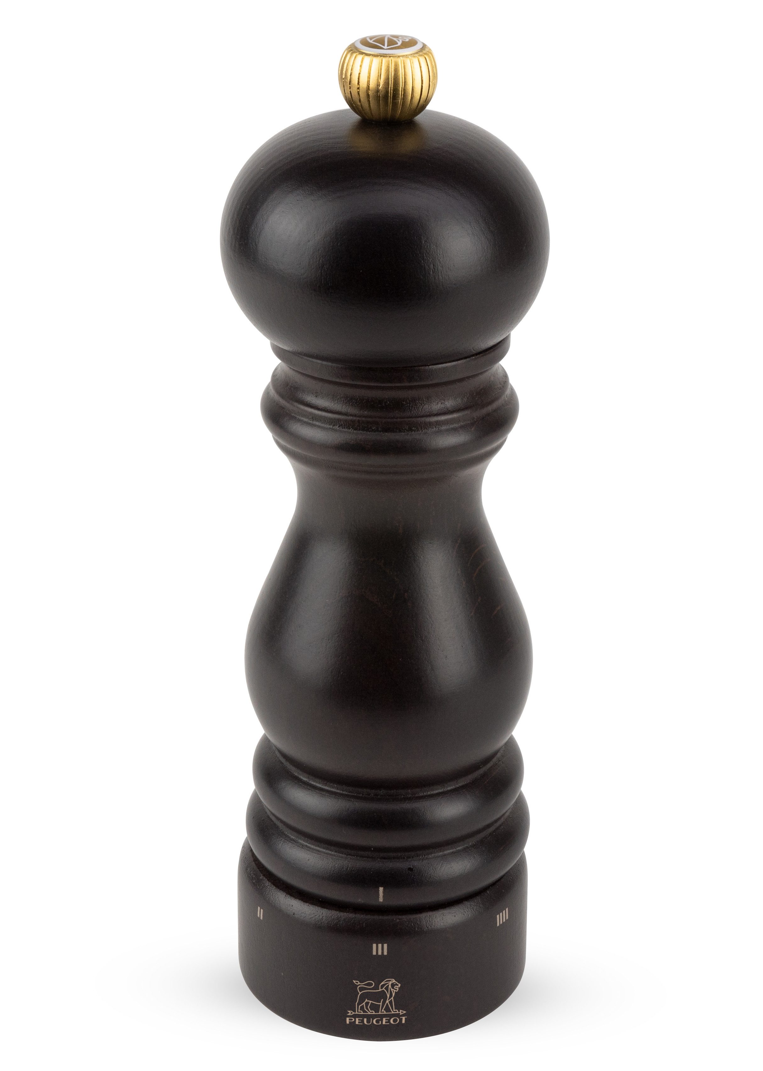 PEUGEOT Salz-/Pfeffermühle PARIS 18cm Schokolade Buchenholz uSelect Zirkonia-Mahlwerk Manuell