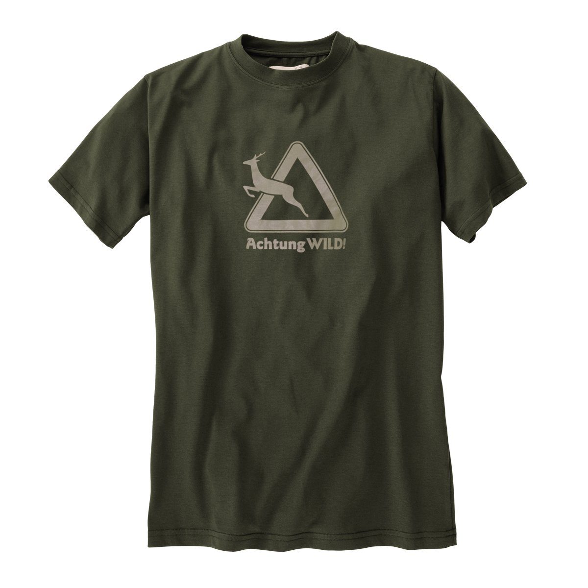 Hubertus Rundhalsshirt XXL Hubertus T-Shirt dunkeloliv günstig online kaufen