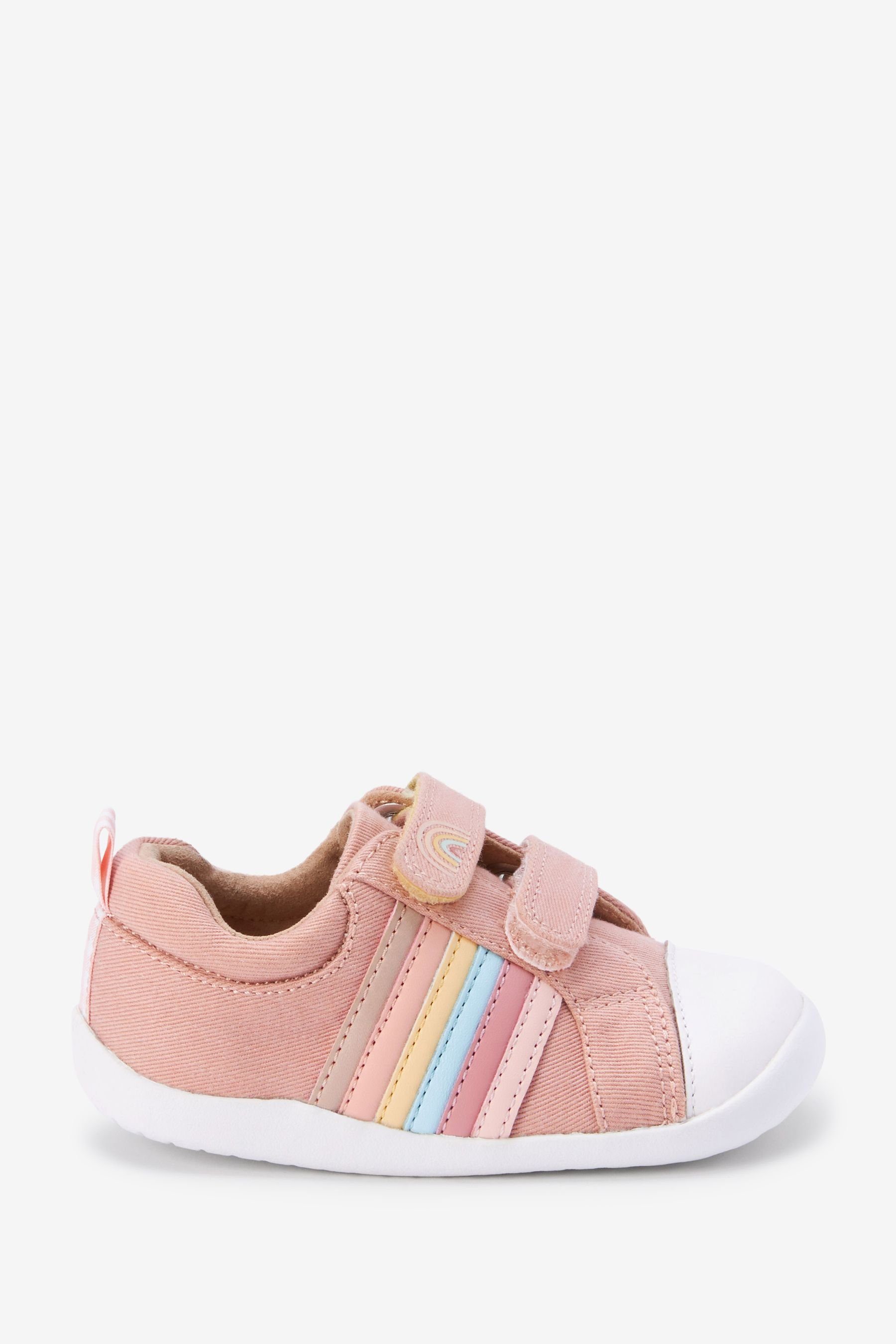 Regenbogen-Sneaker Laufschuhe (1-tlg) Pink Erste Next Lauflernschuh Canvas