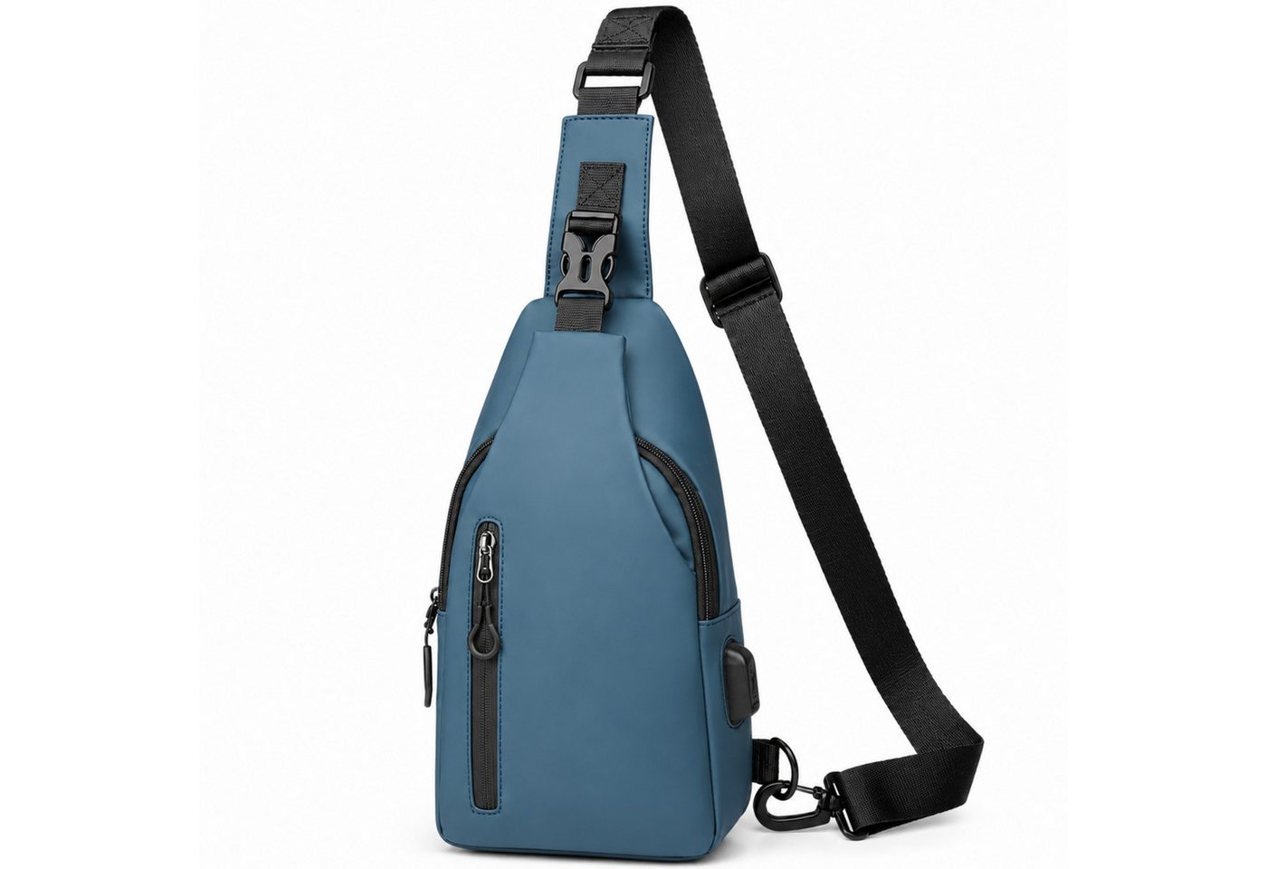 StellarLuma Umhängetasche Herren Tasche Umhängetasche Brusttasche Schultertasche Crossbody (Erhältllich in drei verschiedenen Farben), 3 Fächer, Kopfhöreröffnung und wechselbarer Schultergurt fürs Tragen