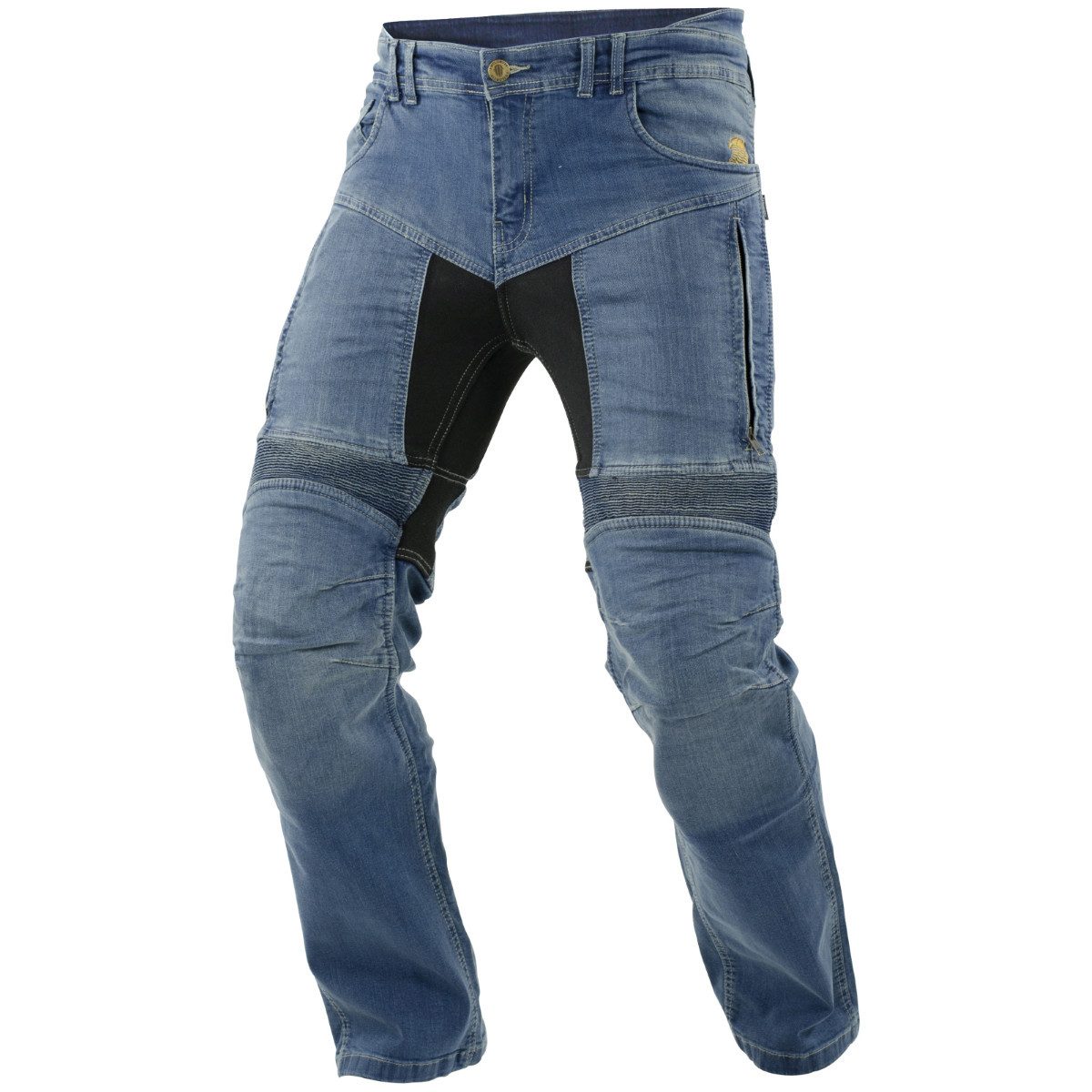 Trilobite Motorradhose Trilobite Parado Motorrad-Jeans Herren Blau Kurz