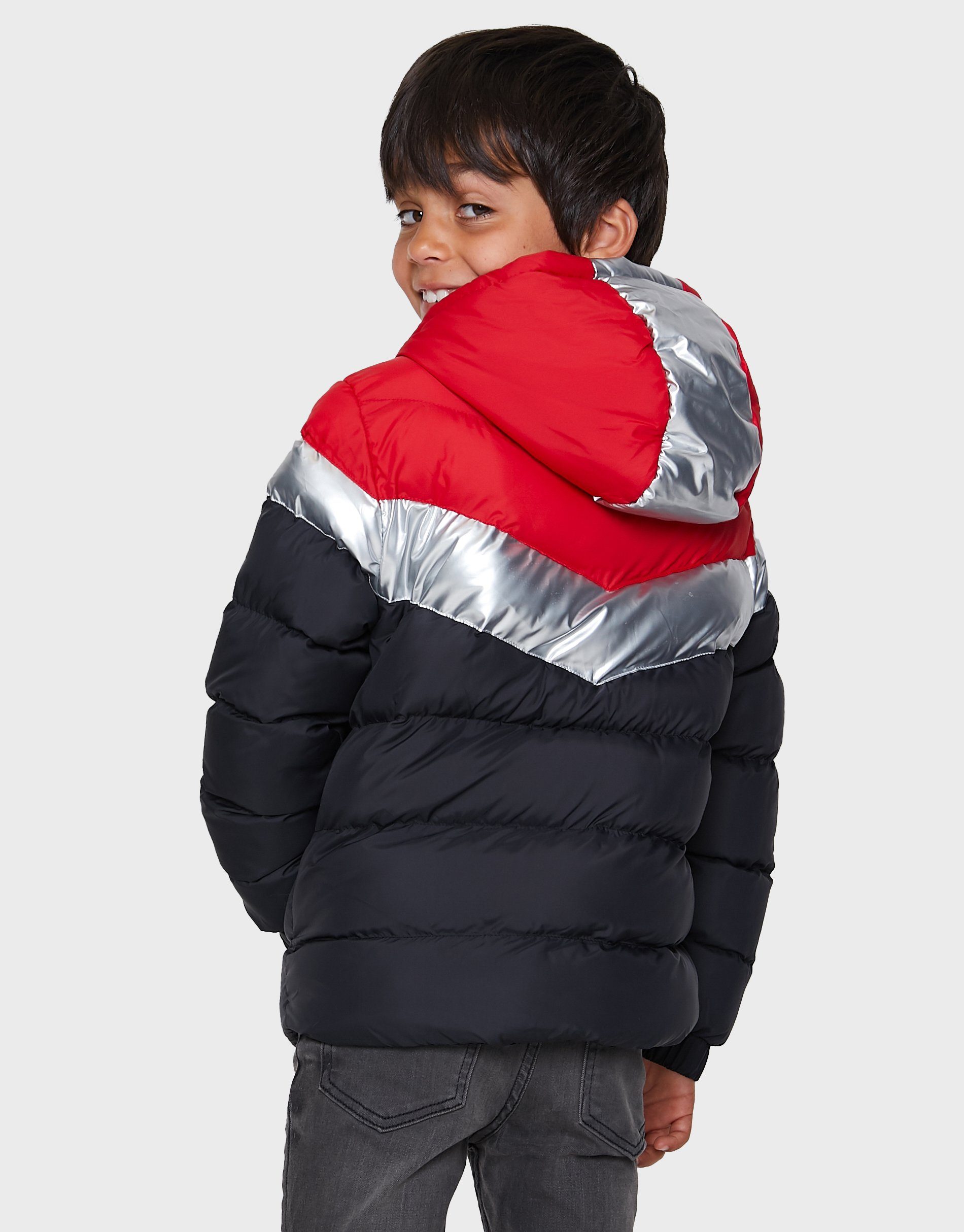 rot Winterjacke Colour Block Threadboys Twain