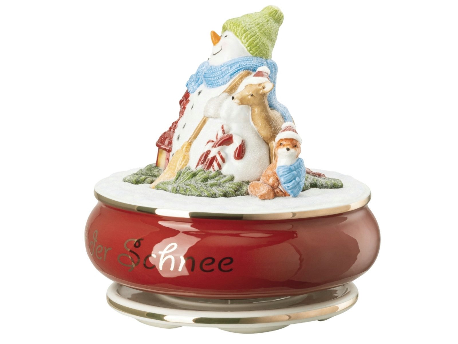 Hutschenreuther Weihnachtsfigur Sammelserie 2022 Spieluhr Leise rieselt der Schnee