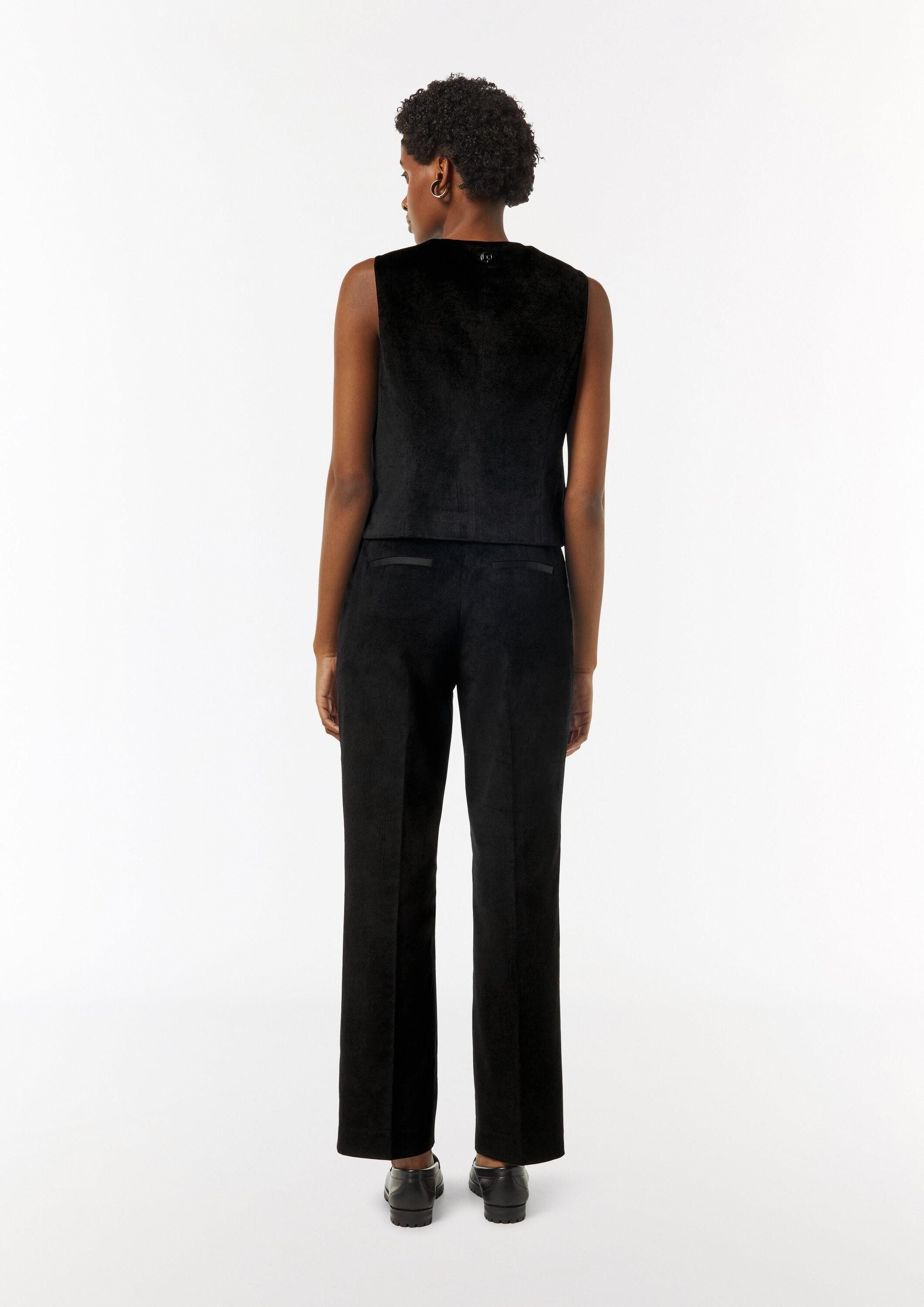comma 7/8-Hose Hose Samthose mit satiniertem Bund