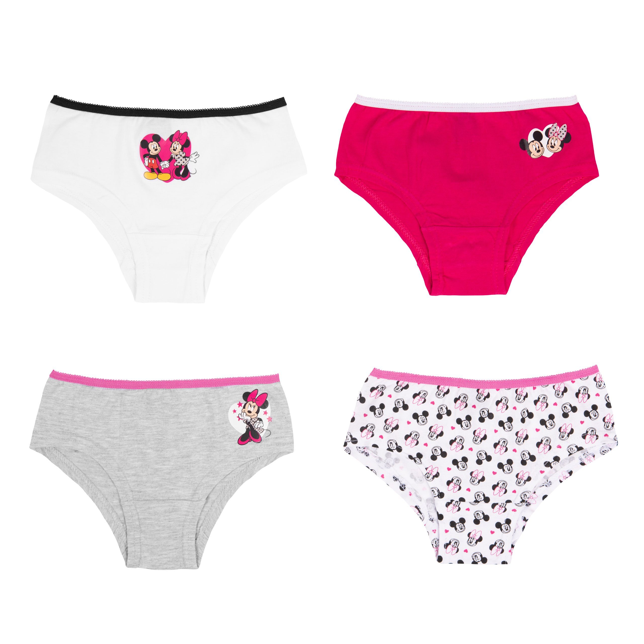 Disney Bunt (4er Mädchen Panty Labels® United Mouse Minnie für Panty Pack)