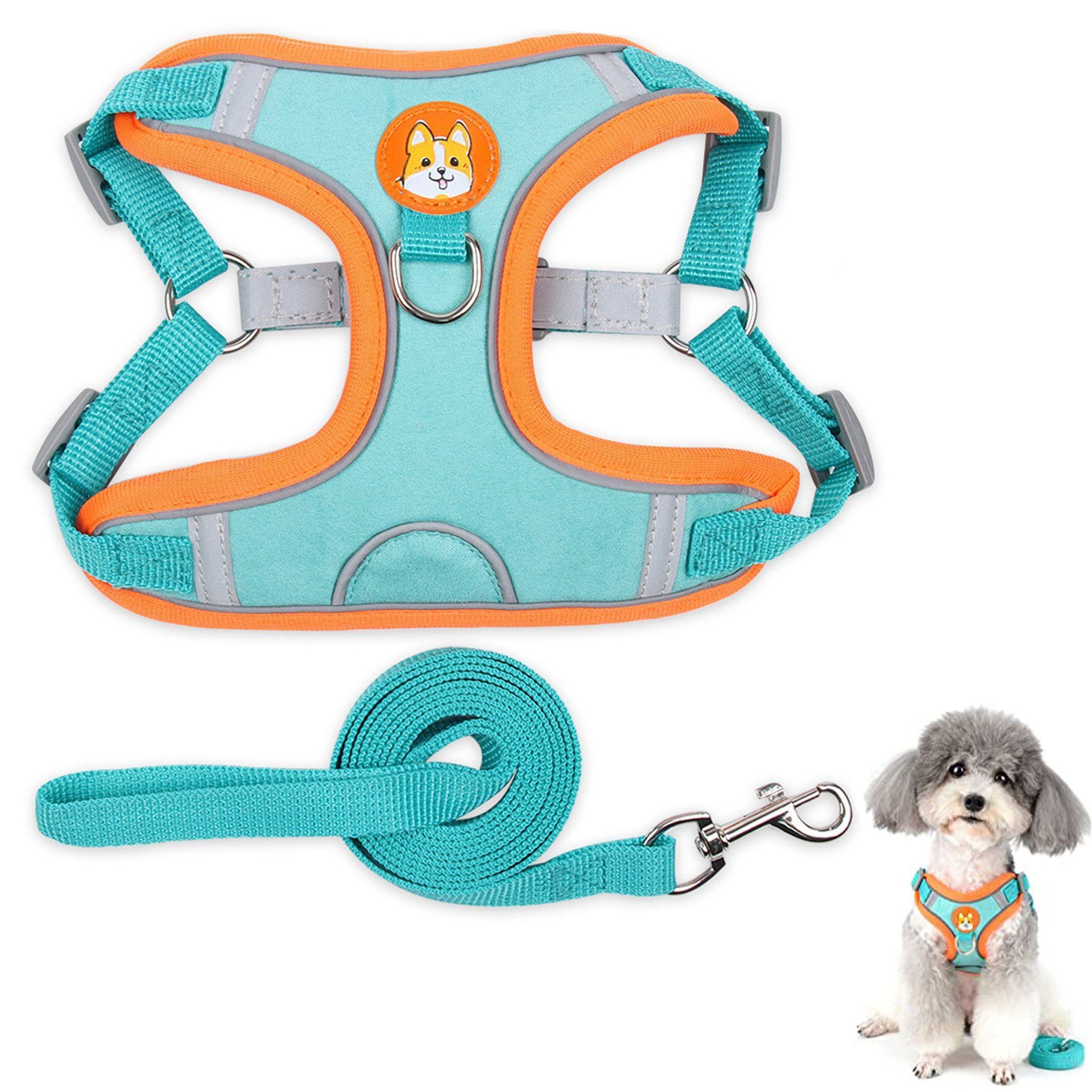KINSI Hunde-Geschirr Hundeweste Hundegeschirr-Set für Kleine Hunde,Weiches& günstig online kaufen