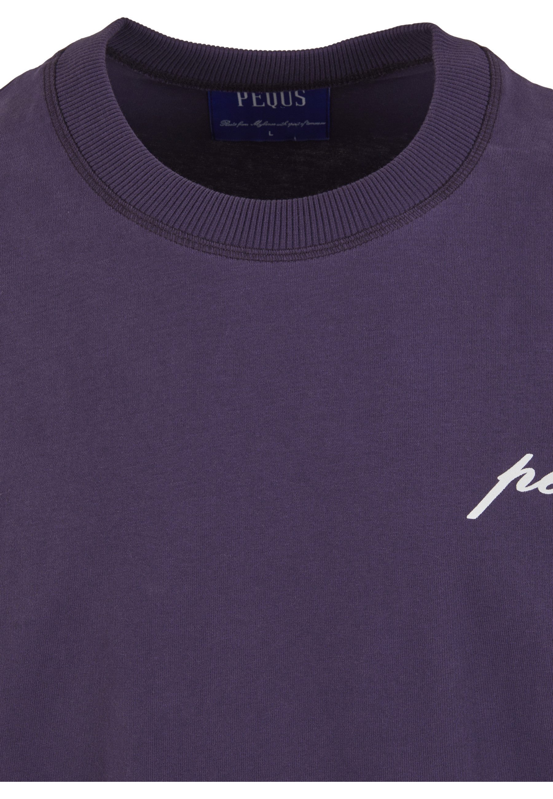 PEQUS T-Shirt PEQUS PEQUS Chest Logo T-Shirt purple (1-tlg)