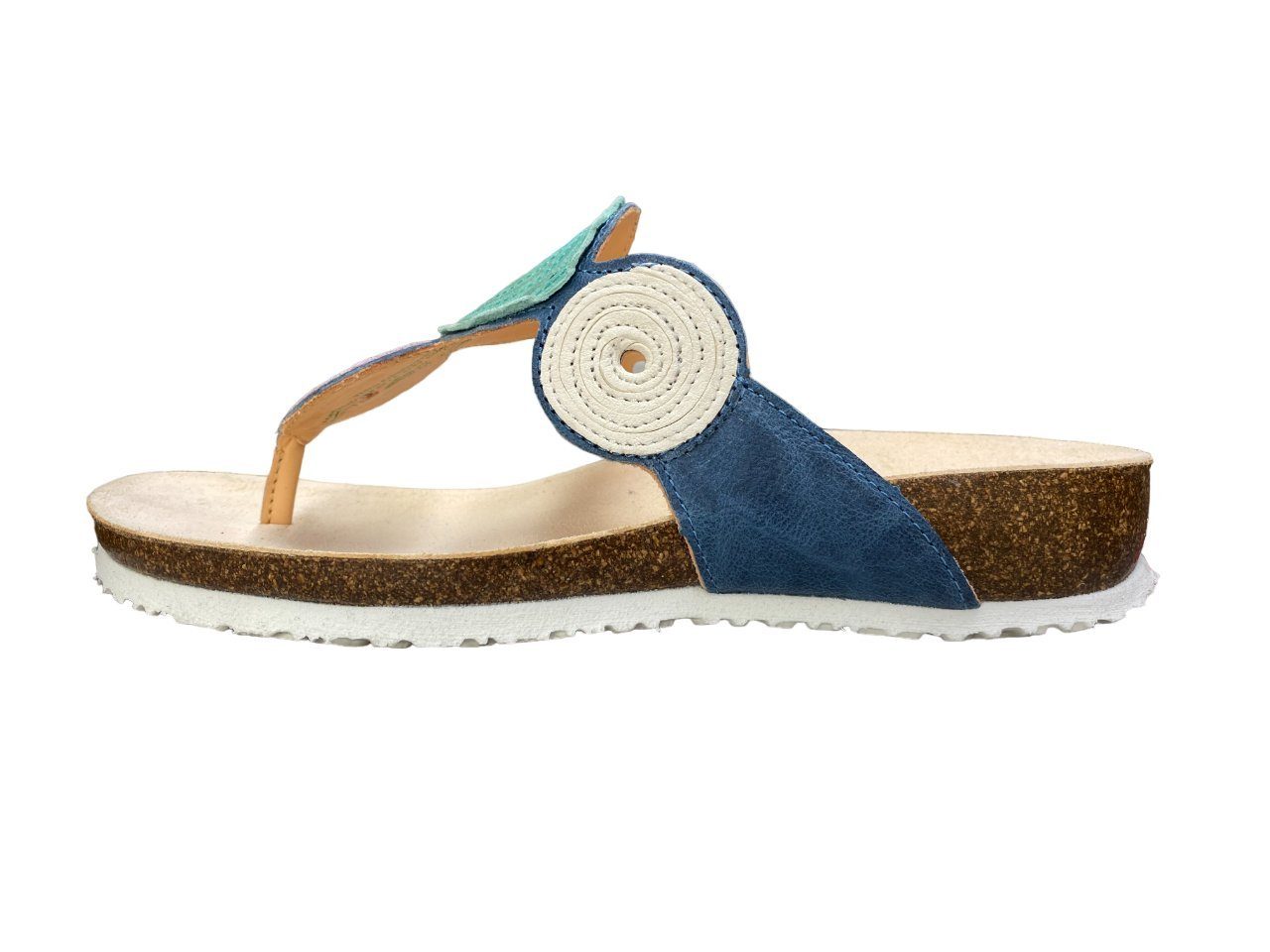 Think! Think! Damen Шлепанцы Pantolette JULIA 3-000372-8010 DENIM/KOMBI Шлепанцы