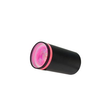 SpectrumLED Aufbauleuchte LED Chloe Mini GU10 Aufbauleuchte schwarz Deckenleuchte max. 50W rund, ohne Leuchtmittel