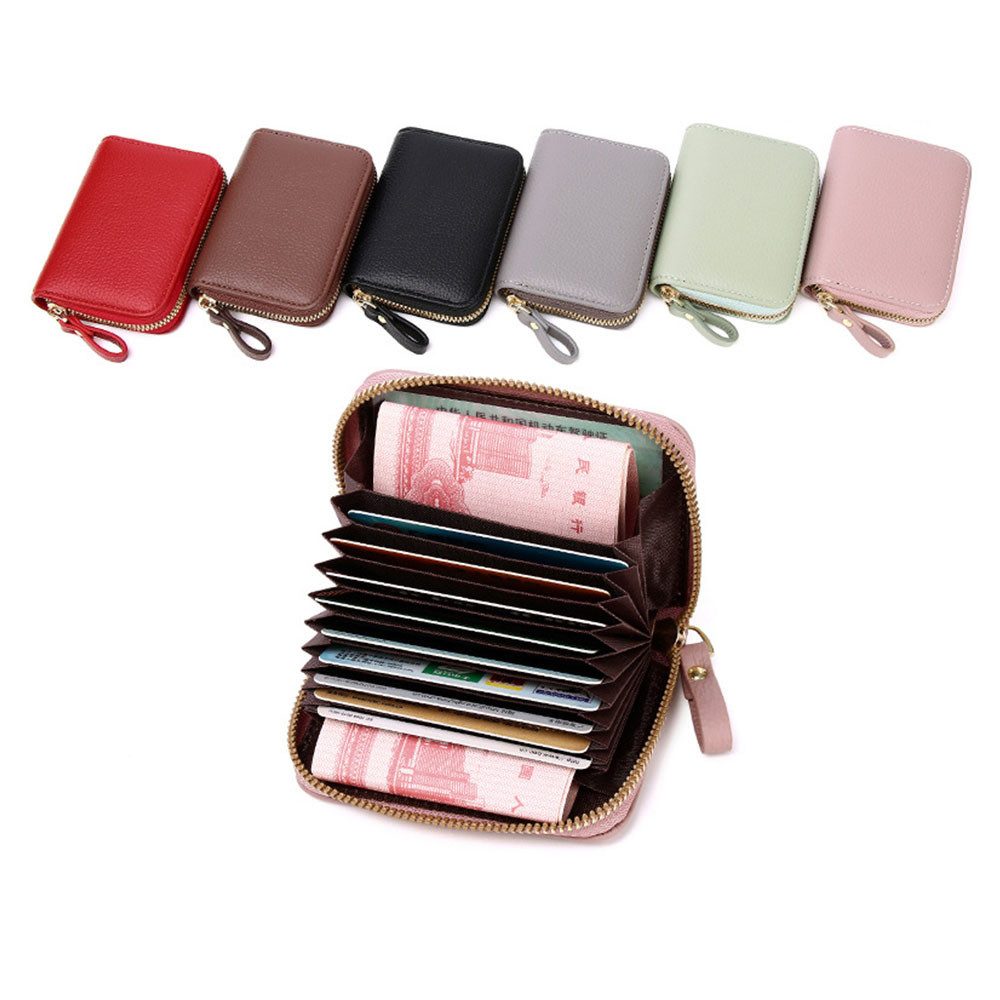 VIVIHEYDAY Mini Geldbörse Geldbörsen, Leder Geldbörse (Smart wallet mit RFID-Schutz (Men's Wallet, Mini Portemonnaie Herren,Geldbörse mit Münzfach, Slim Portmonnaie Clip, Kreditkartenetui Herren Damen mit Geldbeutel, Kartenetui Herren Damen), Kreditkartenetui Smart Wallet mit Kartenetui + Münzfach Portmonee