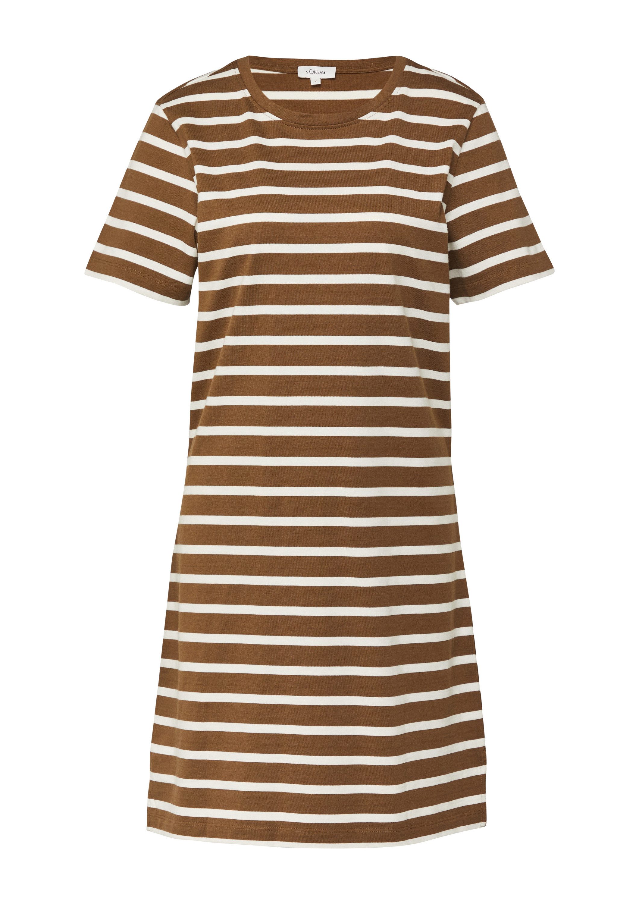 s.Oliver Midikleid Kleid Jersey-Kleid mit seitlichen Schlitzen
