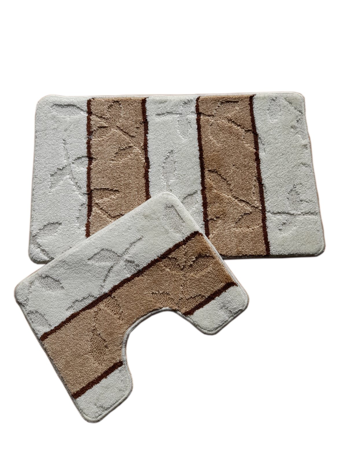 oKu-Tex Badematte Badgarnitur 2-teilig mit Ausschnitt, weich & rutschfest, günstig online kaufen