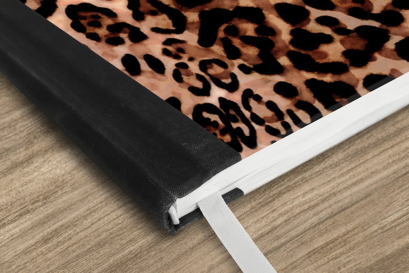 Thumbnail - MuchoWow Notizbuch Tiermuster - Leopard - Design - Luxus, Notebook, Notizblock a5, Tagebuch, Journal Liniert