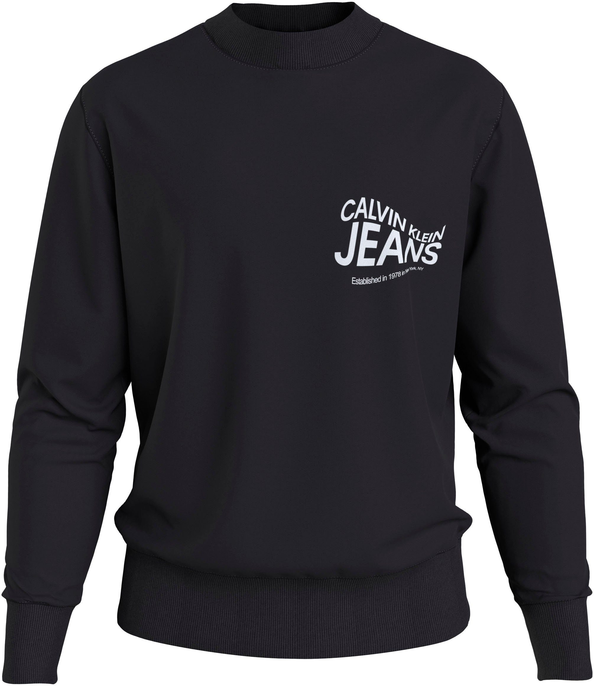 GRAPHIC Sweatshirt MOTION NECK Klein Calvin CREW FUTURE Jeans