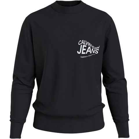 Calvin Klein Jeans Sweatshirt FUTURE MOTION GRAPHIC CREW NECK