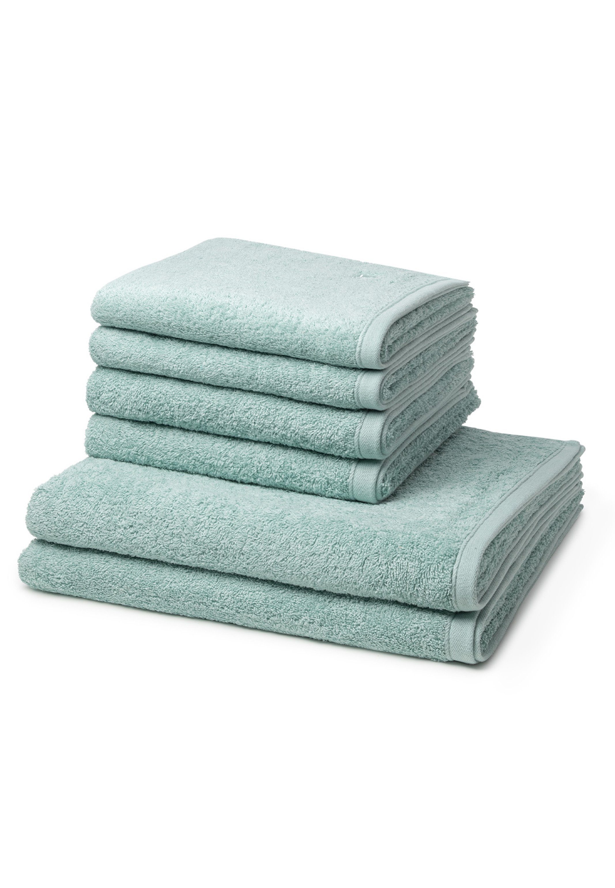ROSS Handtuch Set Vita, Walkfrottee (Spar-Set, 6-St), 4 X Handtuch 2 X Duschtuch - im Set - Baumwolle - Weich und saugstark