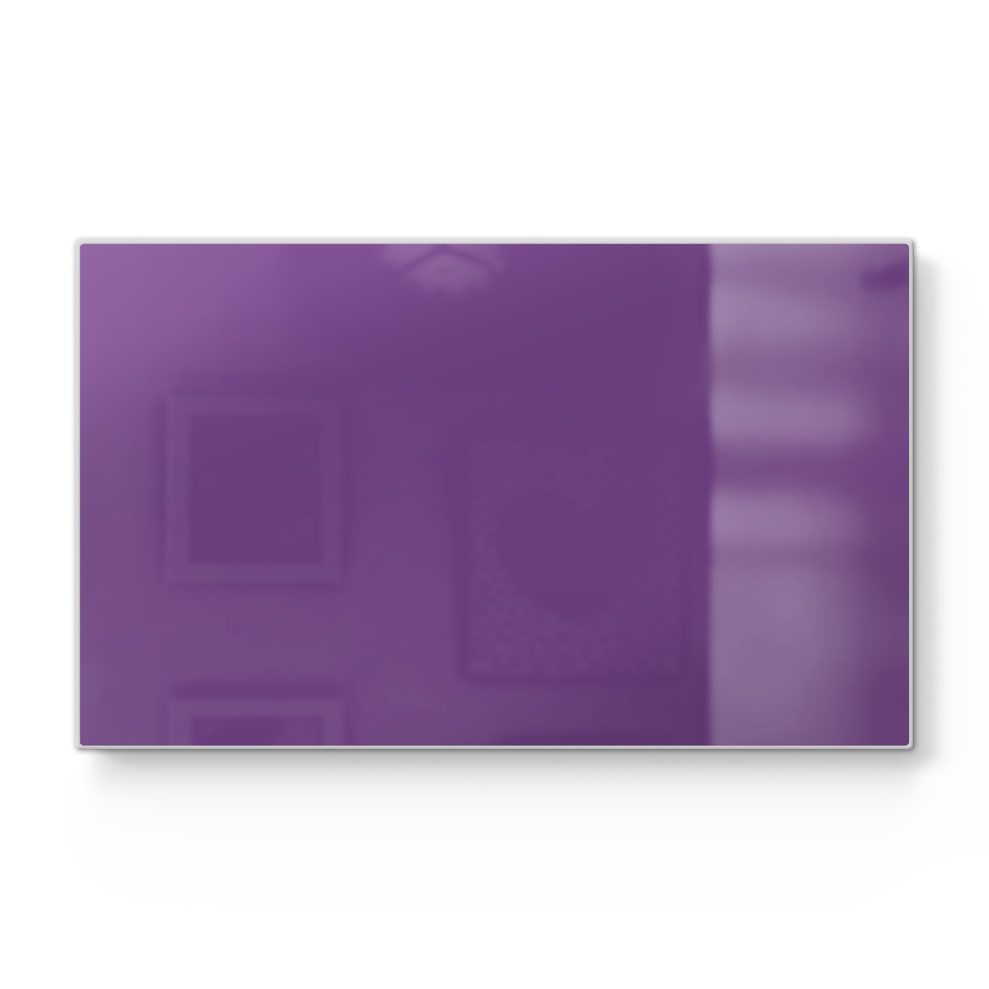 DEQORI Schneidebrett 'Unifarben - Violett', Schneideplatte Platte Glas, Frühstücksbrett