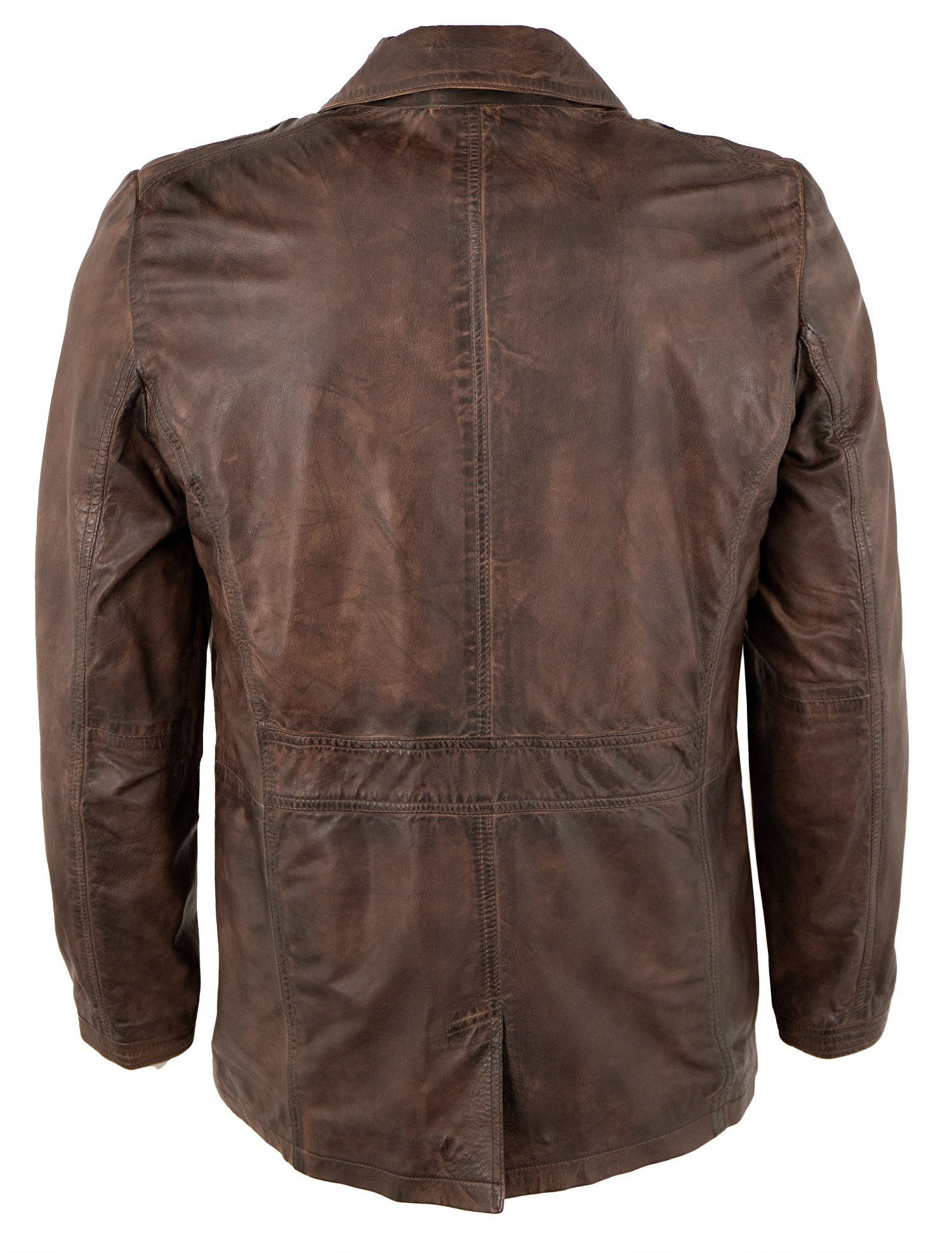 Maddox Lederjacke Anthony MADDOX - Herren Lederjacke Lammnappa mocca