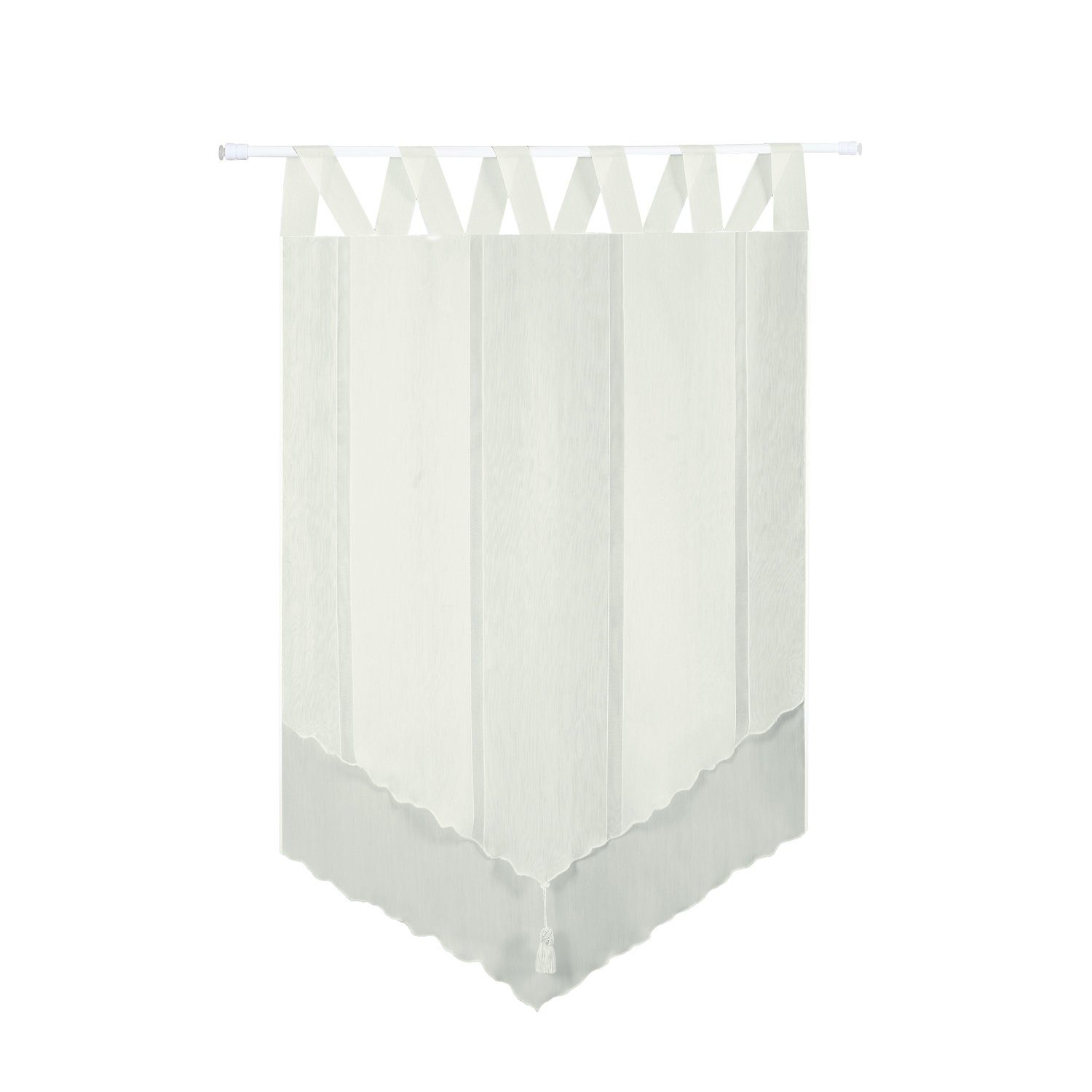 Gerster Gardine Gerster Fensterhänger B = 60 x H =97 cmHalbtranspa, halbtra günstig online kaufen