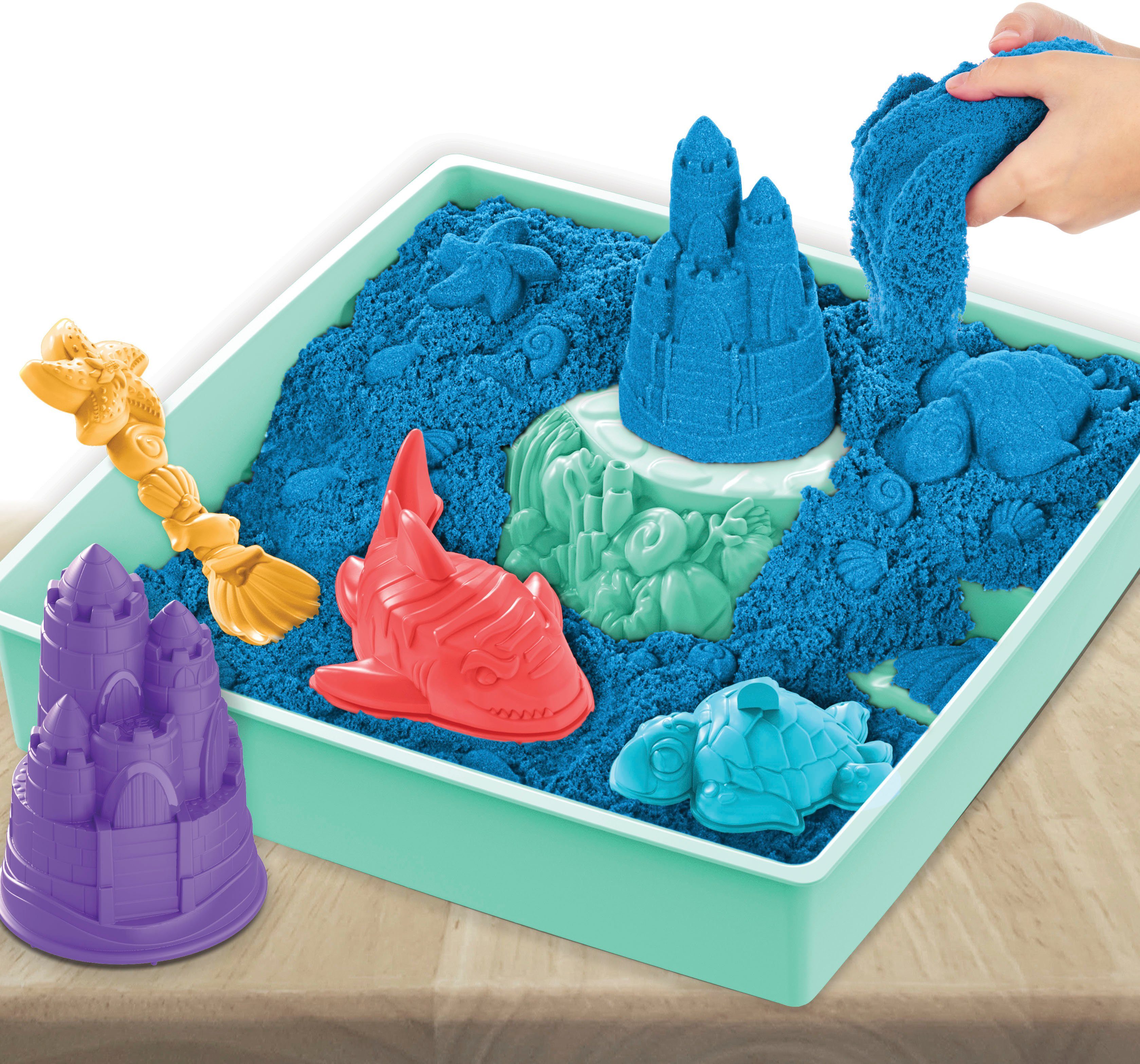 Spin Master Kreativset Kinetic Sand - Box 454 g - Blau