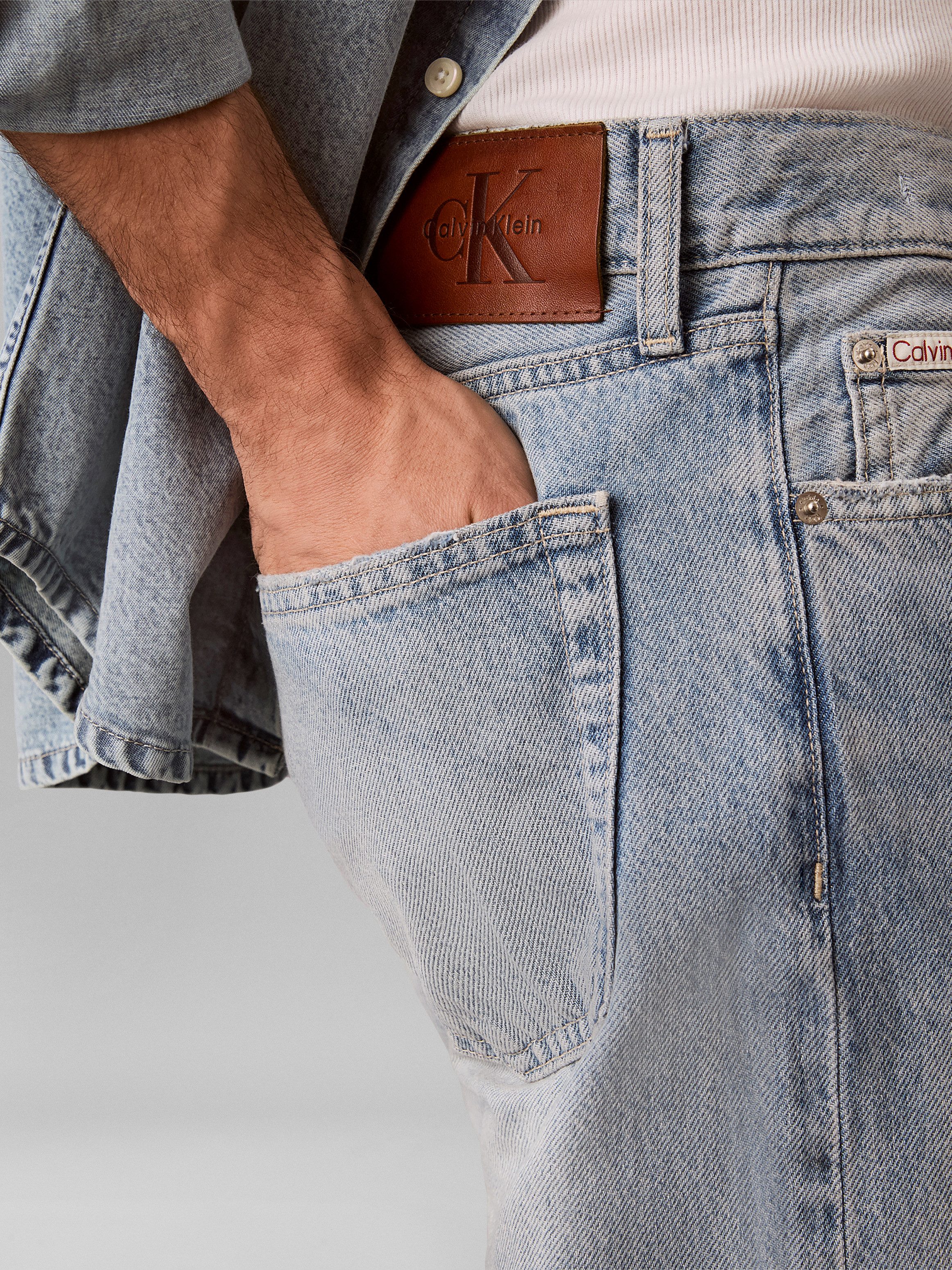 Calvin Klein Jeans Straight-Jeans Regular fit mit Taschen – Bild 3 von 5