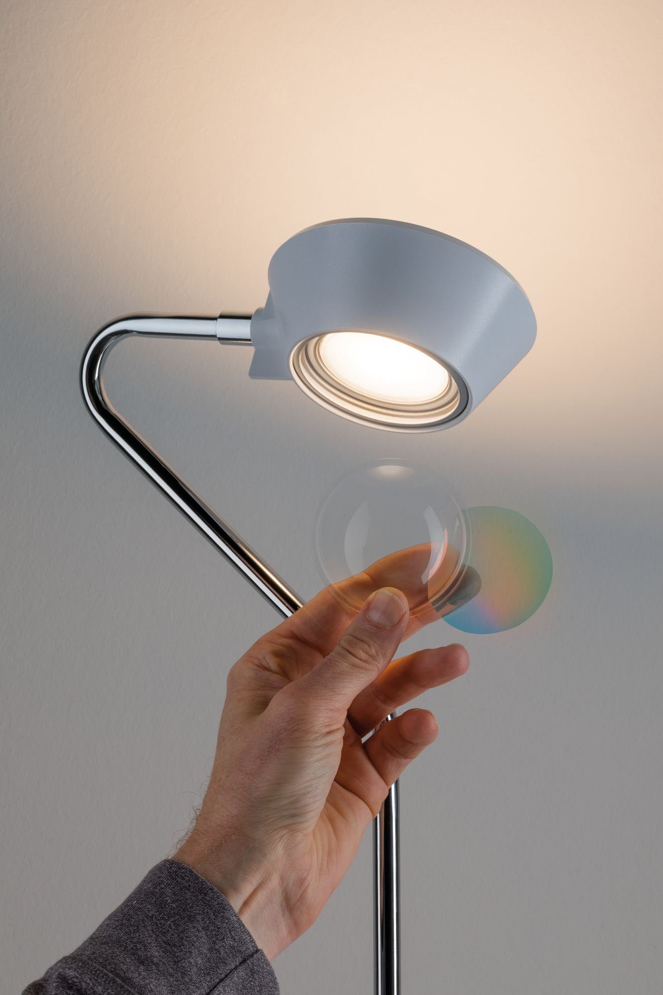 Stehlampe Ramos, LED fest Paulmann Warmweiß LED integriert,