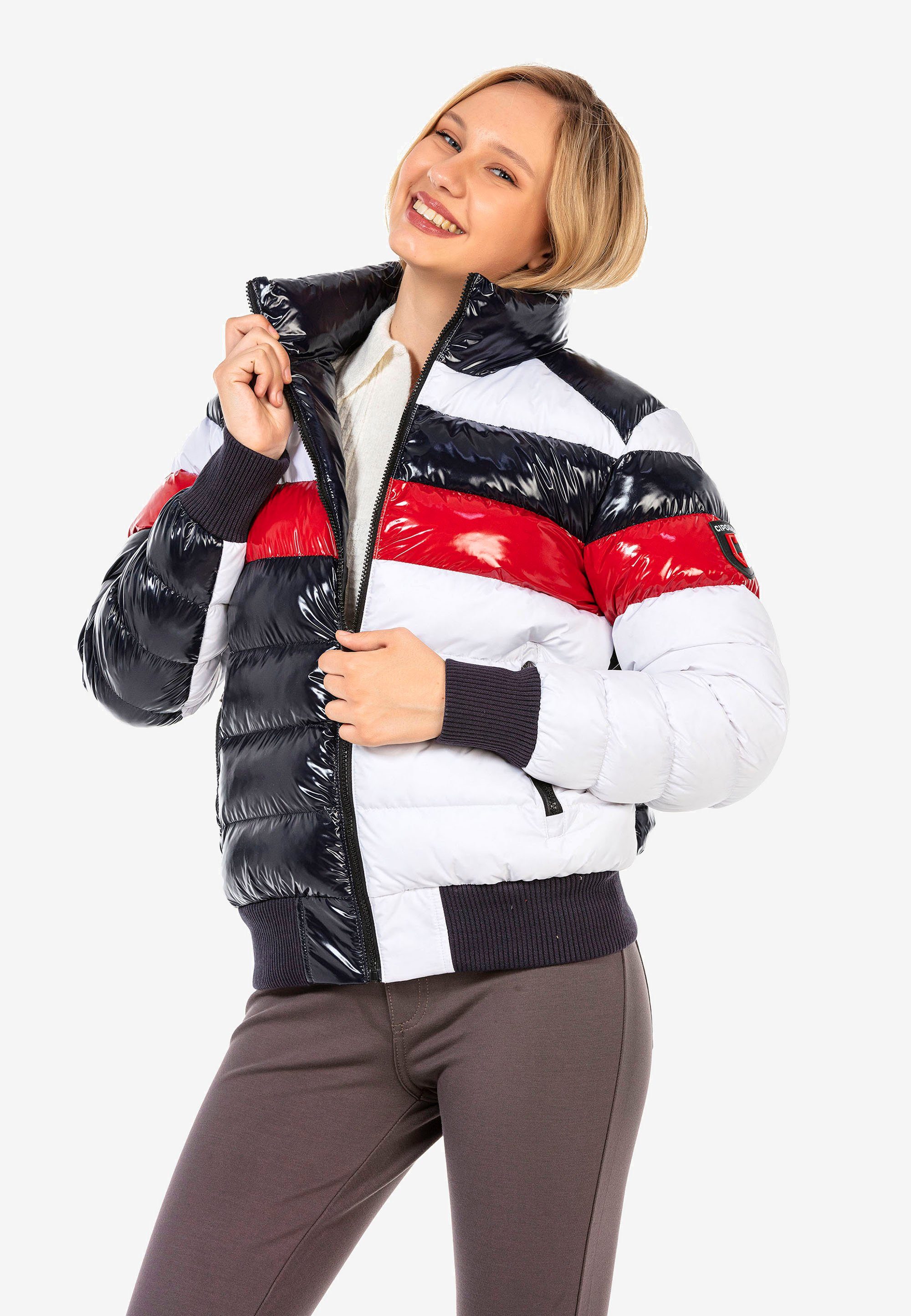 Baxx Cipo tollem Steppjacke mit & Glanz-Design