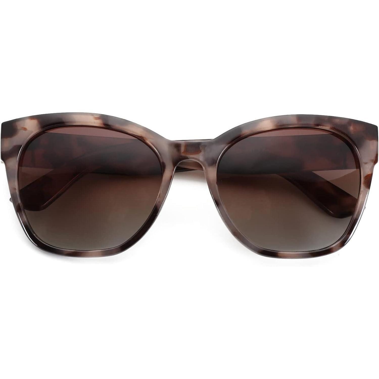 LuxusKollektion Retrosonnenbrille Sonnenbrille Cat Eye Damen Polarisiert UV400 Braun Rahmen Braun Linse