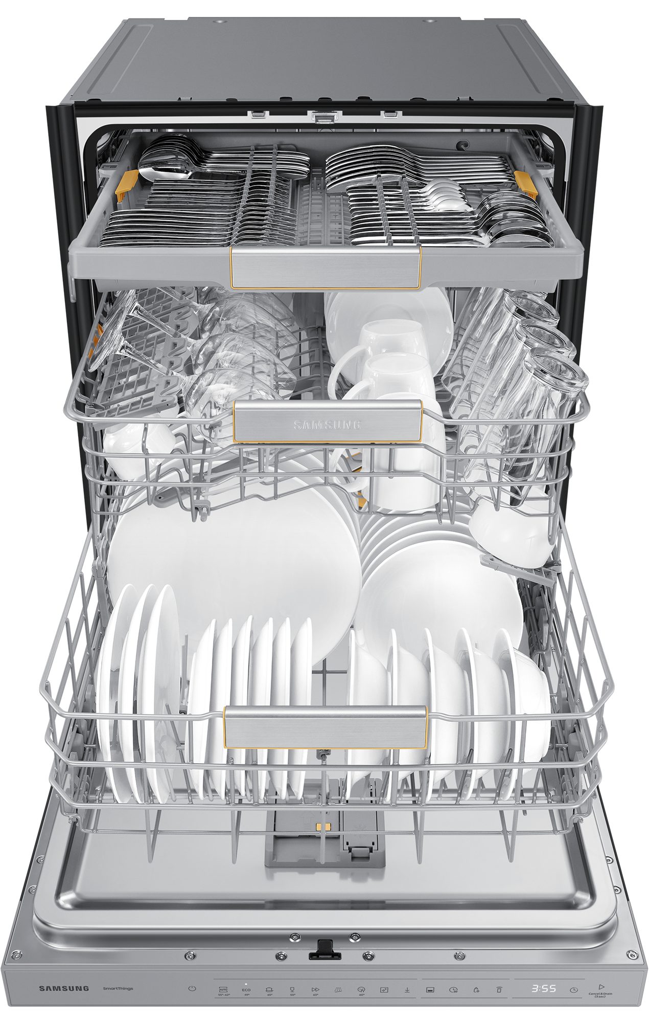 Samsung teilintegrierbarer Geschirrspüler DW60CG880SSLEG, 14 Maßgedecke