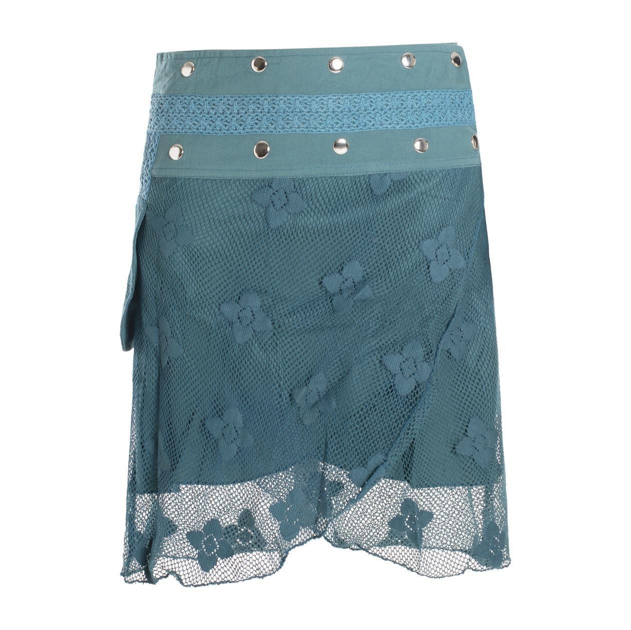 Vishes Wickelrock Mini Lagen Wickelrock Spitzenrock günstig online kaufen