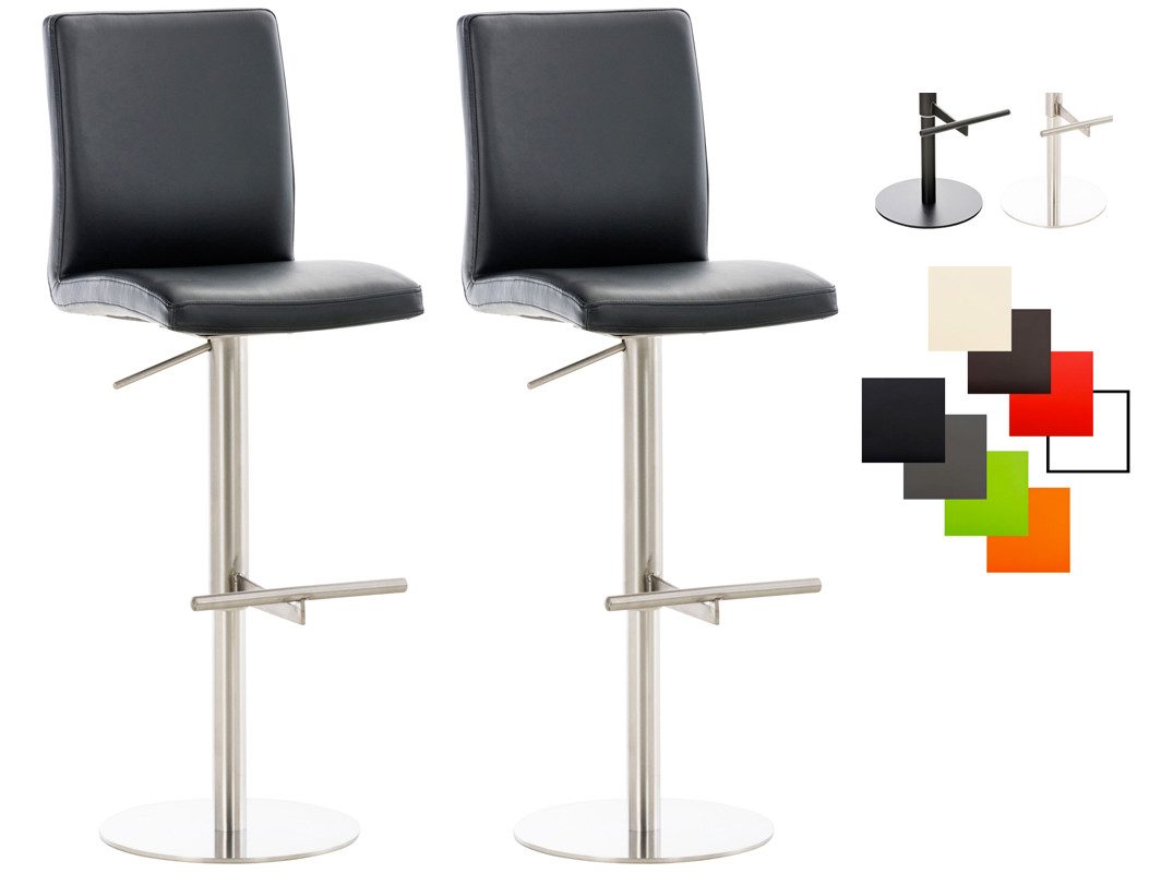 CLP Barhocker Cadiz Kunstleder (Set, 2er), Kunstleder, höhenverstellbar, bis 240 kg