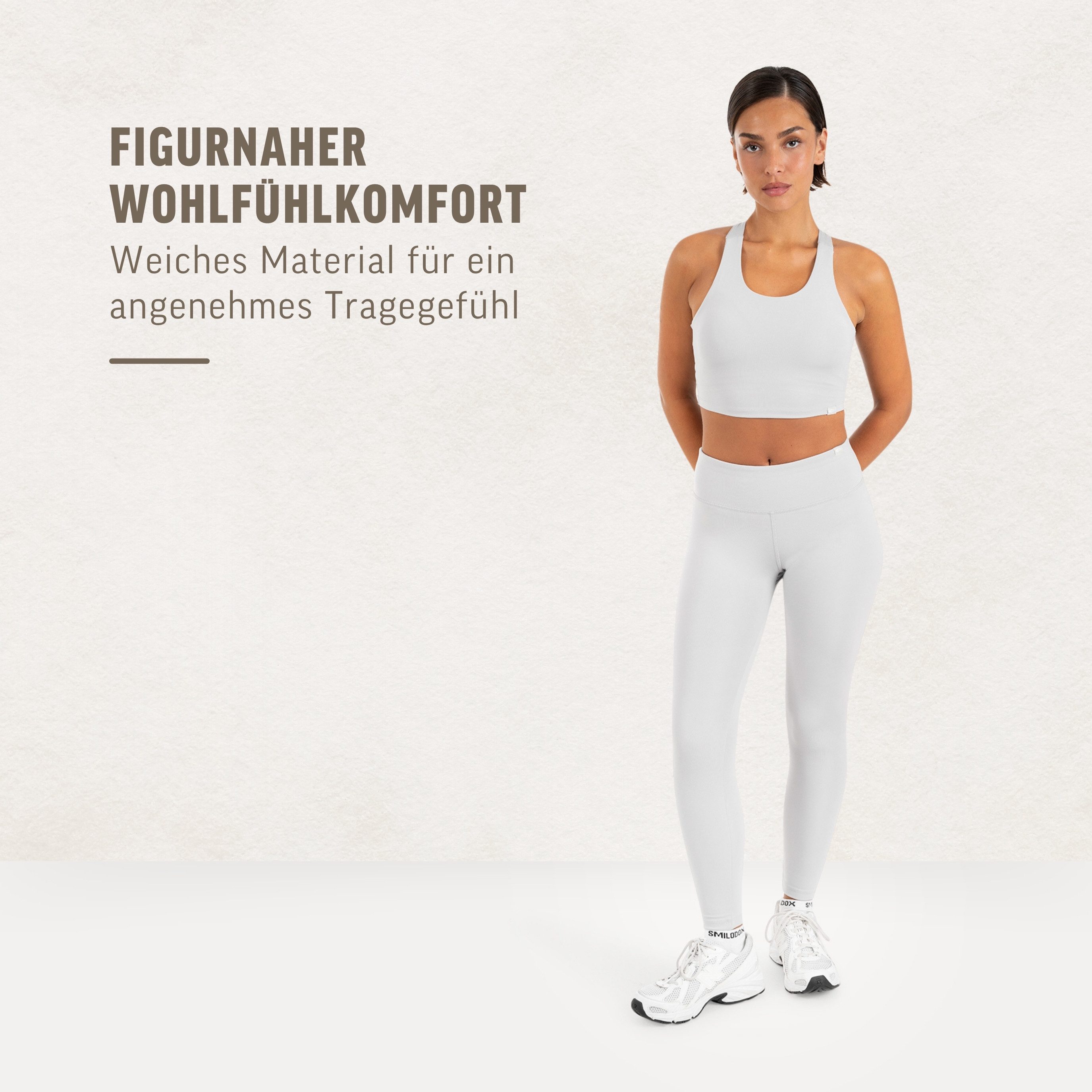 Smilodox Leggings Sorea Damen, Yogaleggings, High Waist, Stretch, für Gym & Alltag Blickdicht, Soft Touch, Shaping Effekt, Training & Pilates
