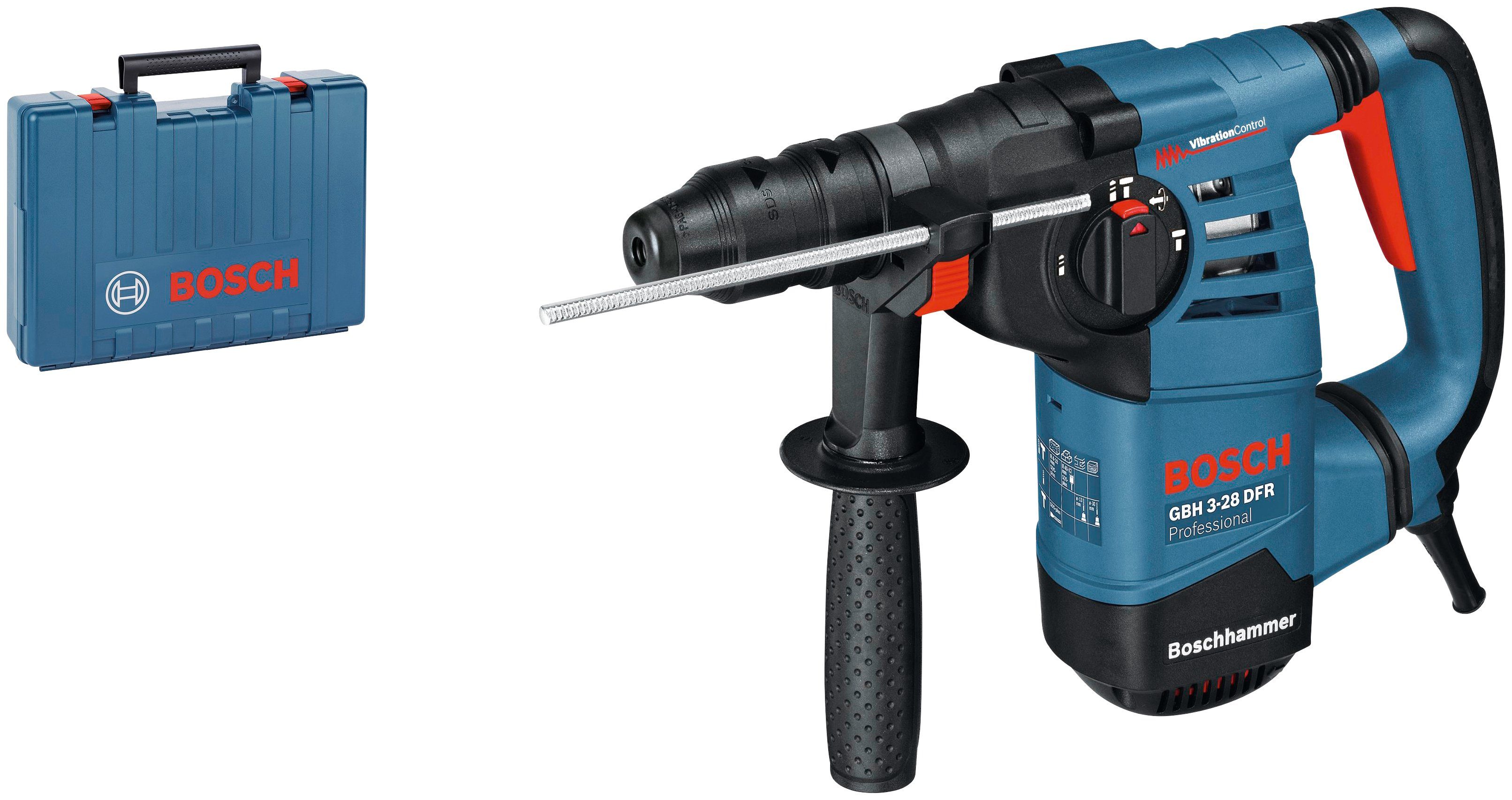 Professional GBH 900 U/min, max. im 3-28 Bosch DFR, Koffer Bohrhammer SDS-Plus,