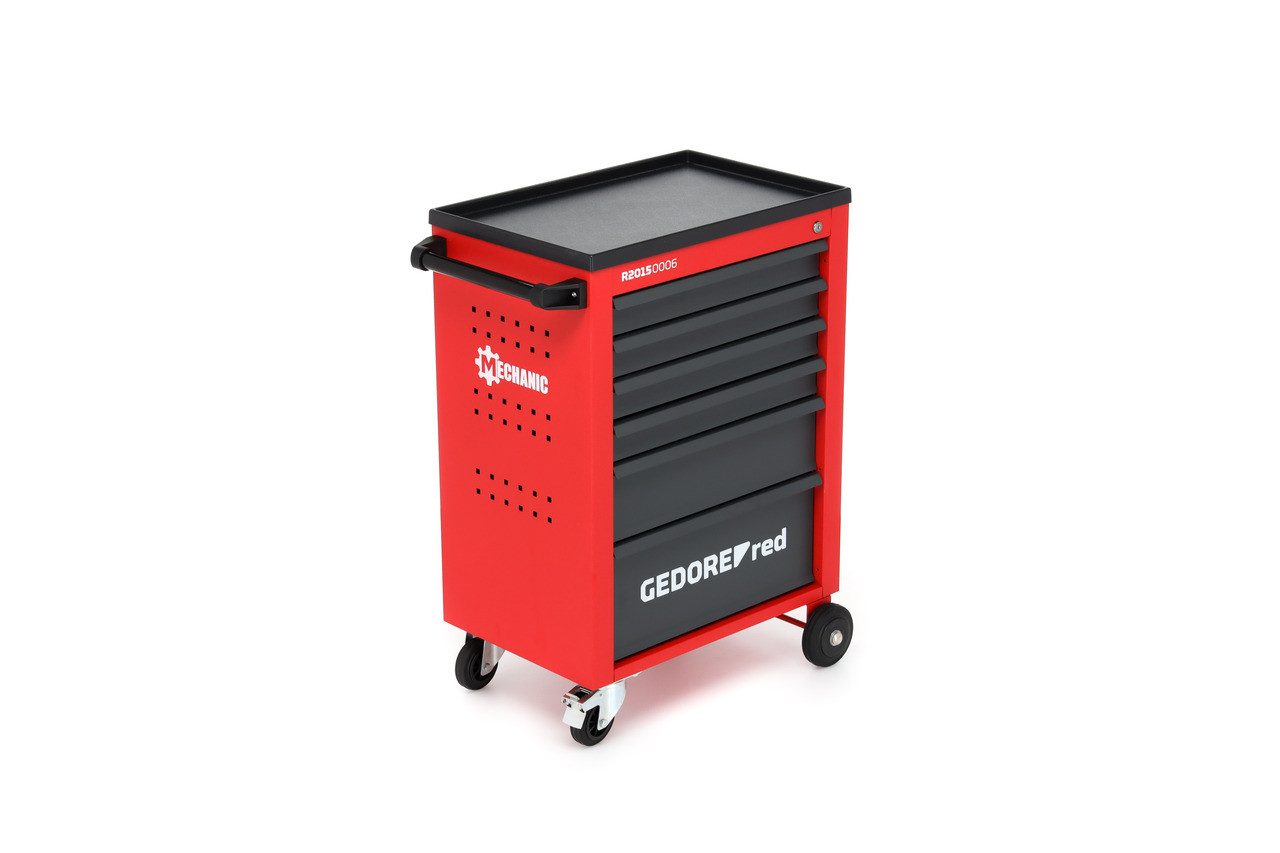 Gedore Red Werkzeugkoffer R20150006 Werkstattwagen MECHANIC 6 Schubladen 910x628x418 mm