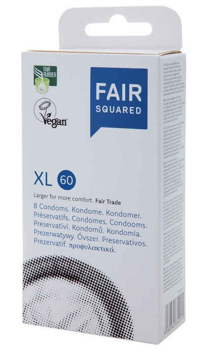 Fair Squared XXL-Kondome FAIR SQUARED XL 60 8 St.