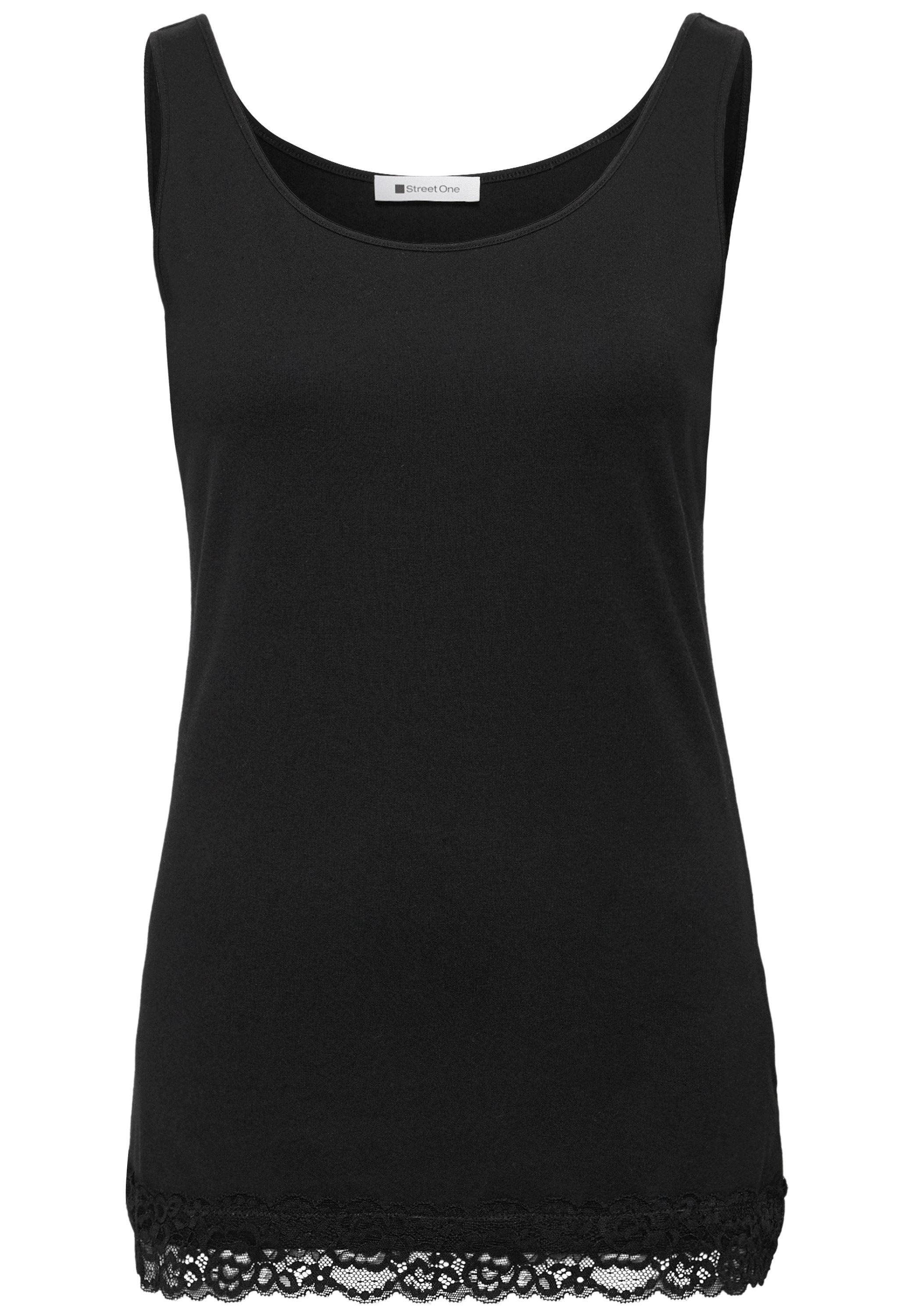 STREET ONE Spitzentop im soften Baumwoll-Mix – Bild 4 von 5