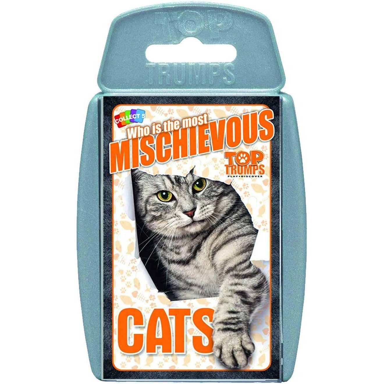 Winning Moves Spiel, Kartenspiel Top Trumps Cats (englisch