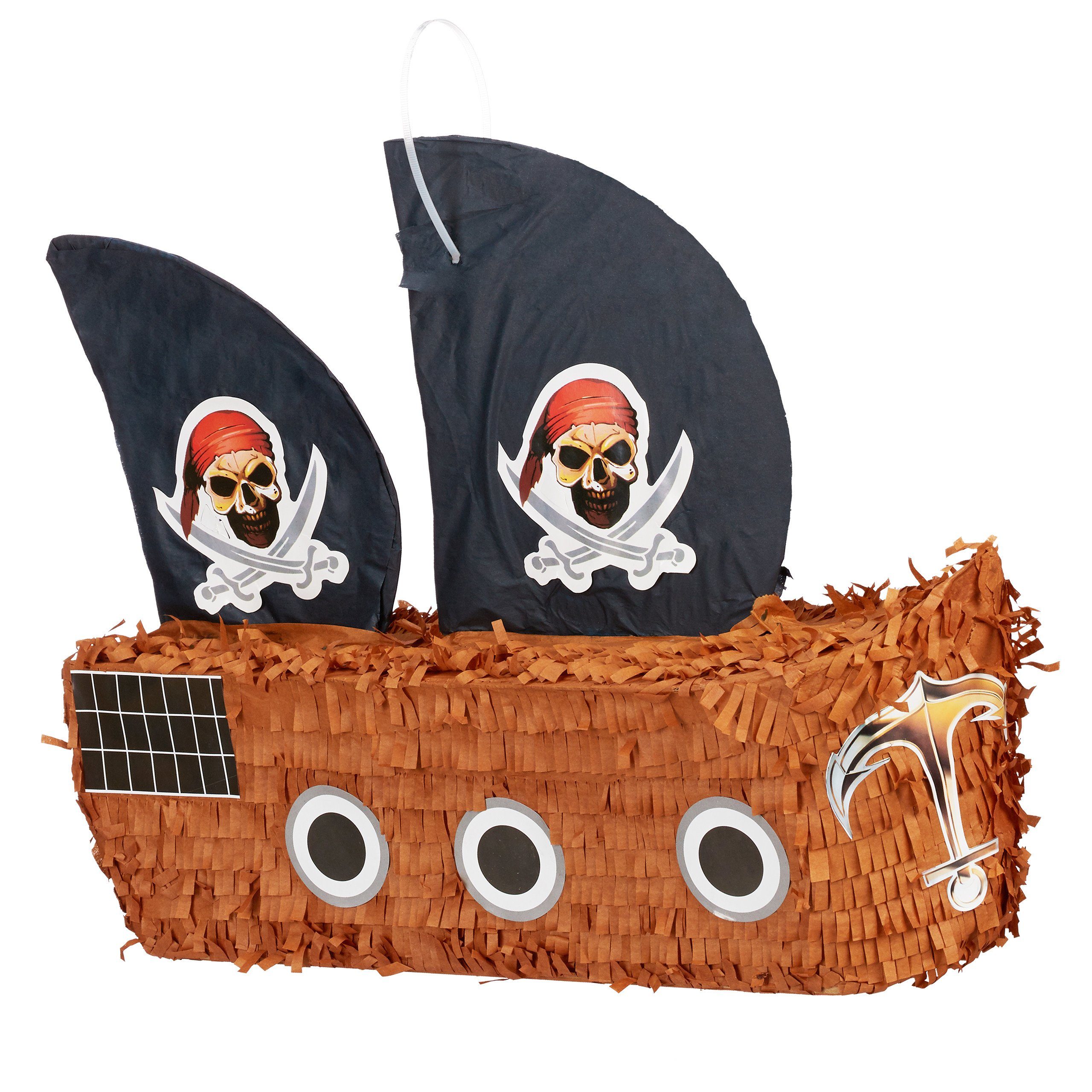 relaxdays Pinata Pinata Piratenschiff
