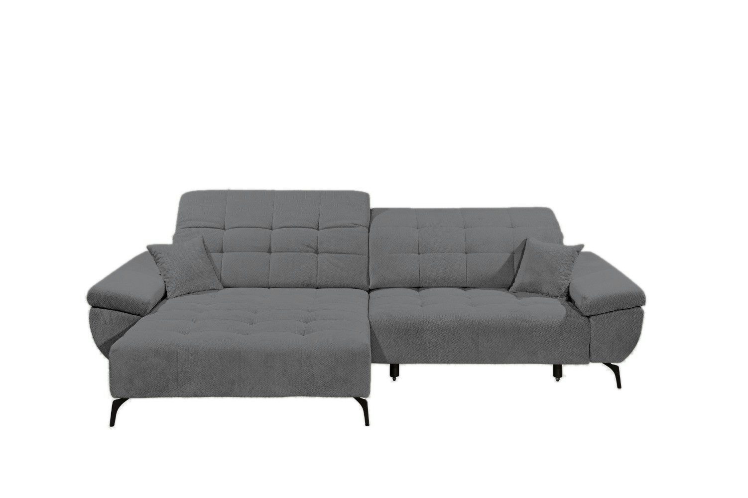 ED EXCITING DESIGN Ecksofa Trogir L-Form mit elektrischer Sitztiefenverstellung, Elektrische Sitztiefenverstellung für individuellen Komfort