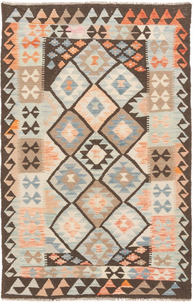 Orientteppich Kelim Afghan 97x151 Handgewebter Orientteppich, Nain Trading, rechteckig, Höhe: 3 mm