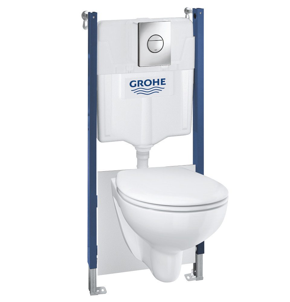 WC-Komplettset Grohe Wand-WC Komplettset Solido Compact chrom /