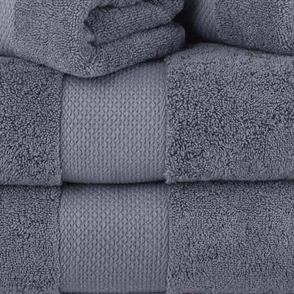Baumwolle Waschlappen aus Viskosestreifen mit FELIXLEO 8er Handtücher Set