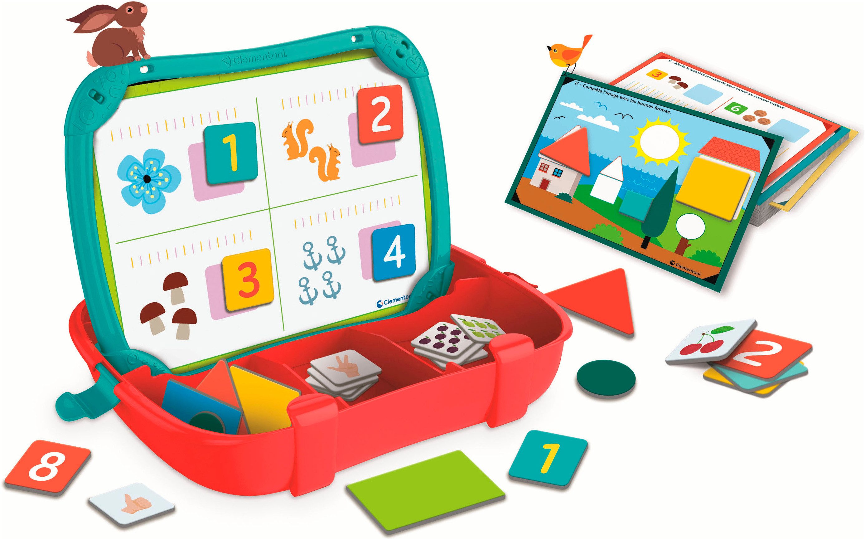 Clementoni® Lernspielzeug Lernbox - Zahlen und Formen, Made in Europe