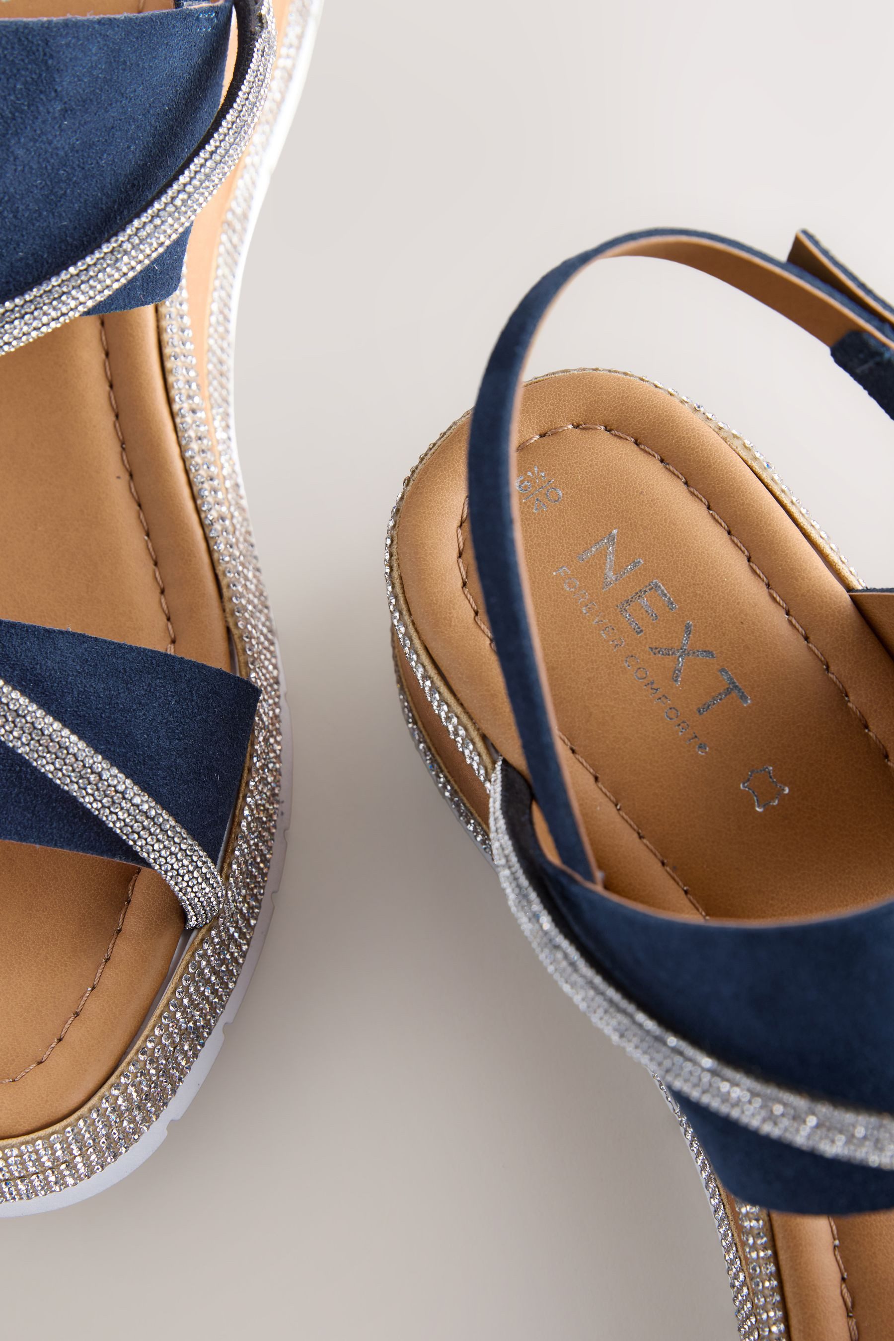 Next Forever Comfort® Leder-Slingbacks mit Keilabsatz Keilpumps (1-tlg)