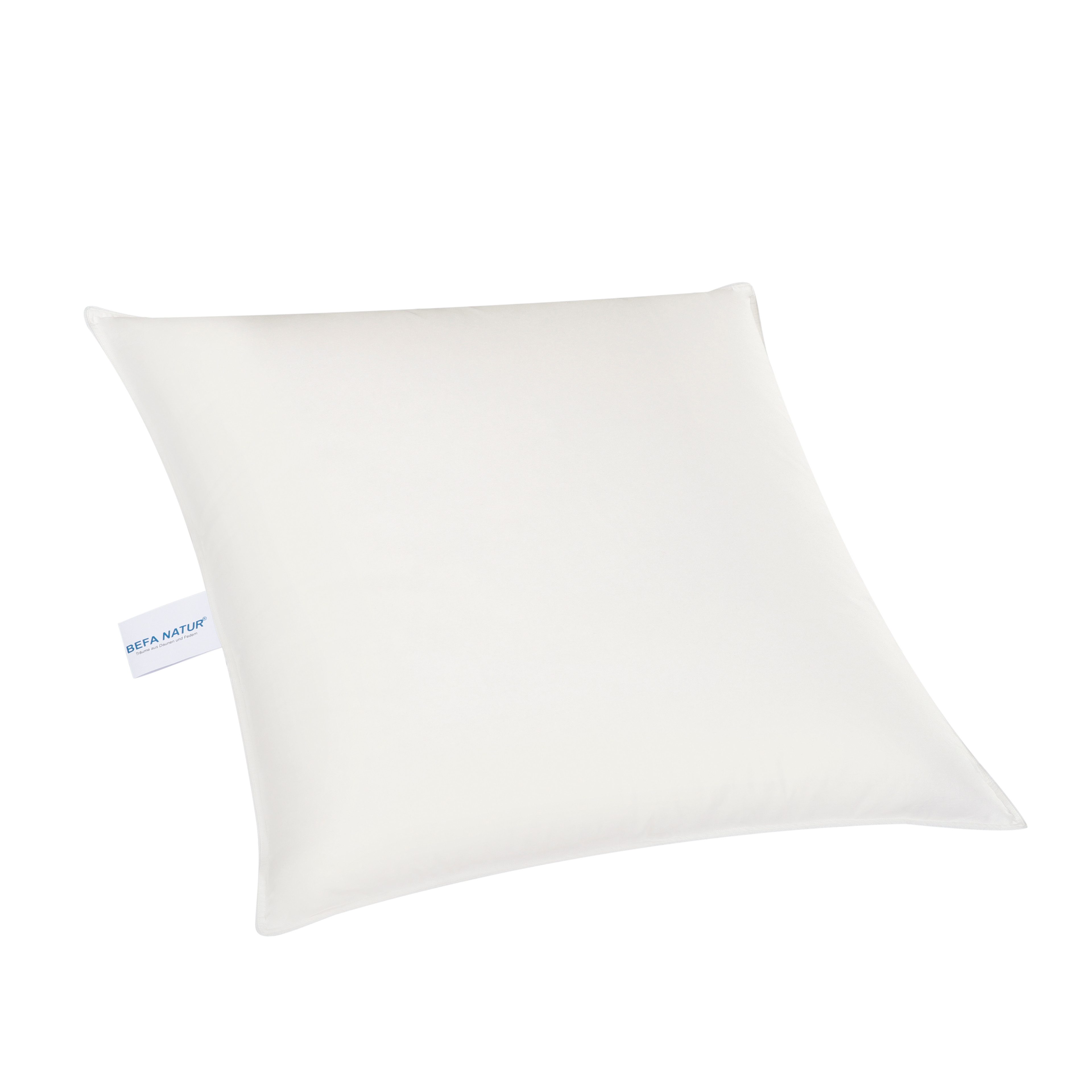 Schlafbio Federkopfkissen Подушки Feder Подушки 80x80 Federkissen, Füllung: weiße, neue, Federn, Klasse 1, 100% Federn, Kuschelig, optimale Stützkraft, Всеrgikergeeignet, waschbar