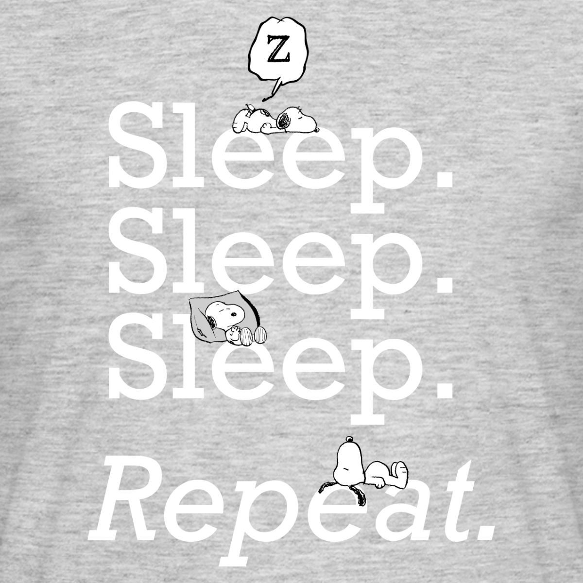 Spreadshirt T-Shirt Peanuts Snoopy Sleep Sleep Sleep Männer T-Shirt (1-tlg)