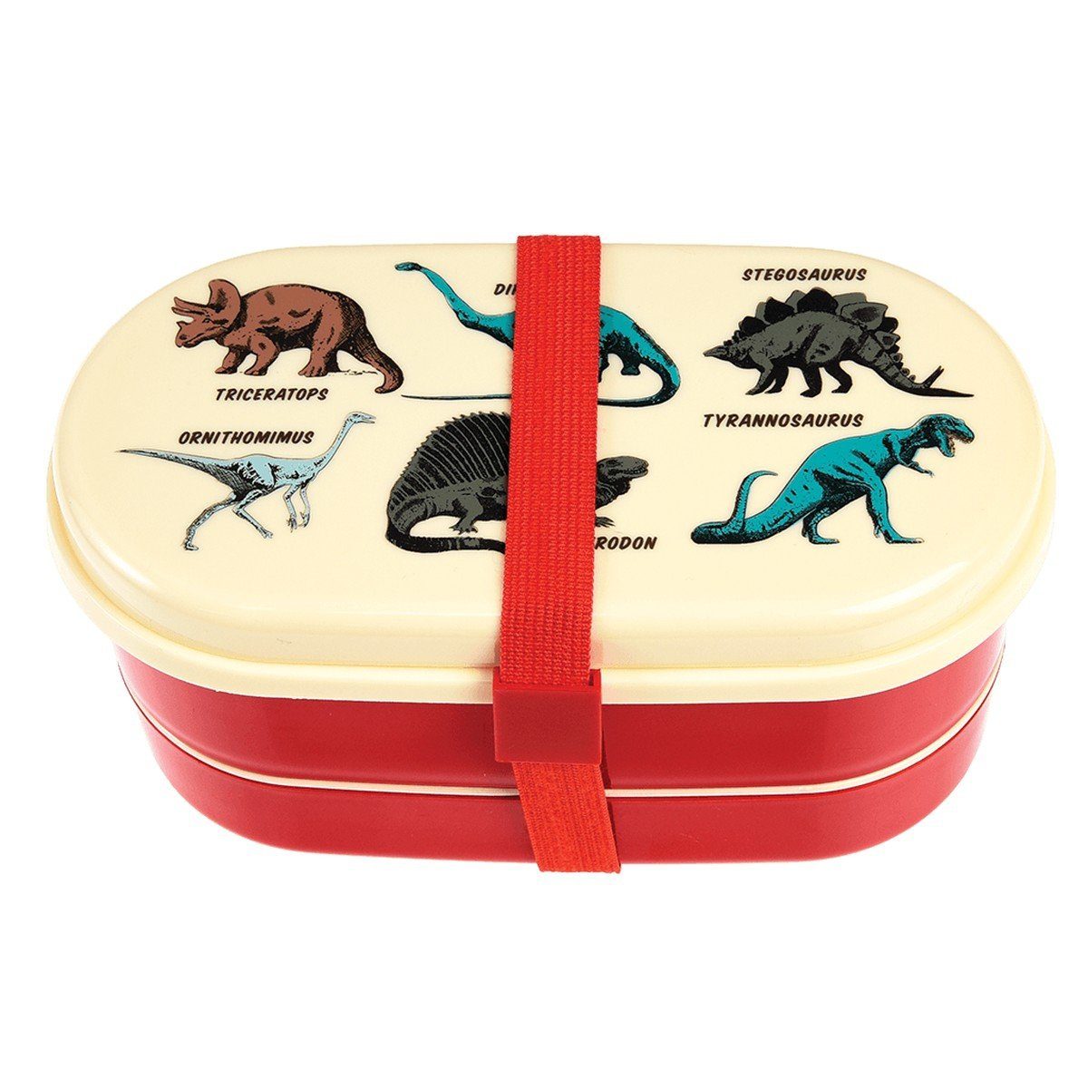 Rex London Lunchbox Bento Brotdose Dinos Brotbüchse Vesperdose Gabel Löffel